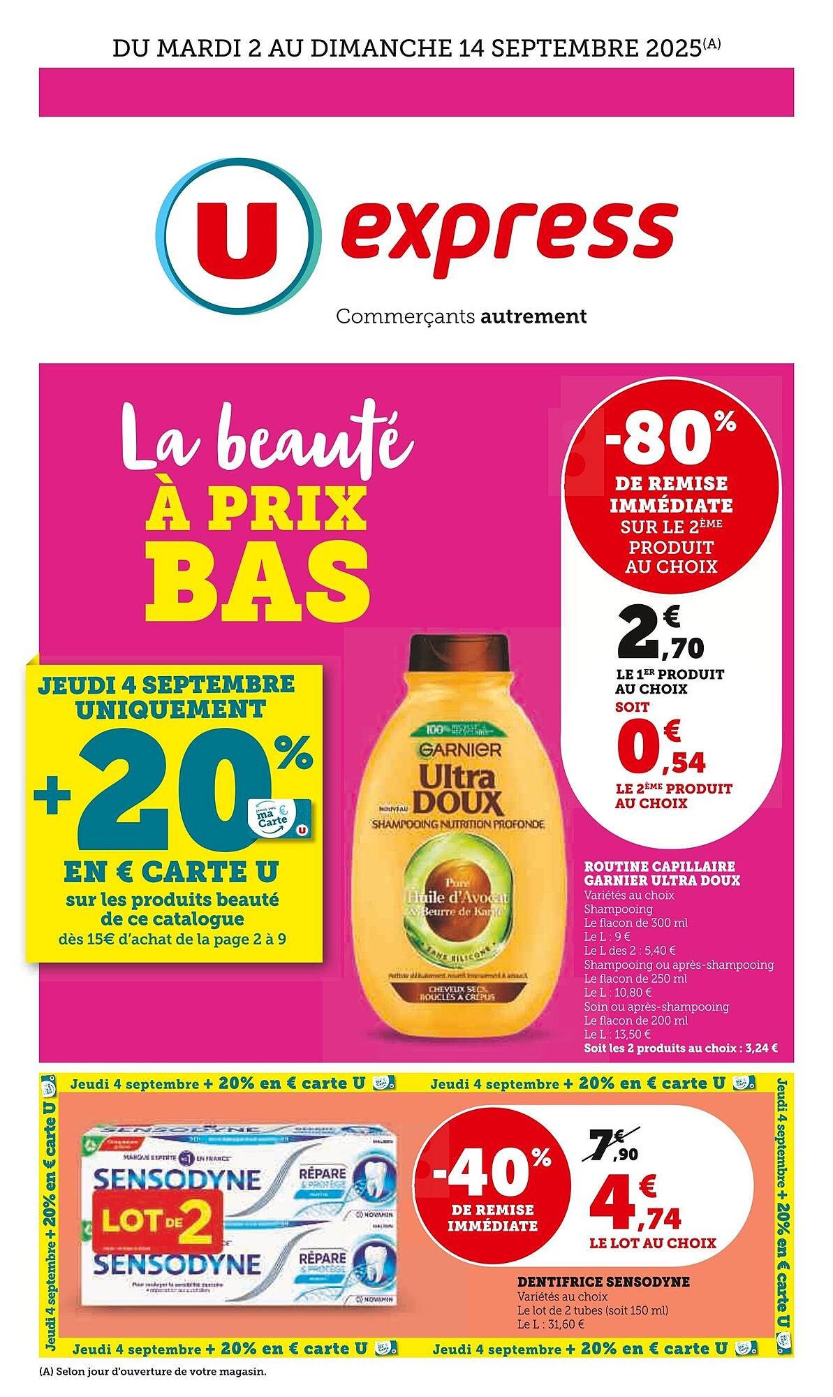 Catalogue U Express (2025-09-02 - 2025-09-14)