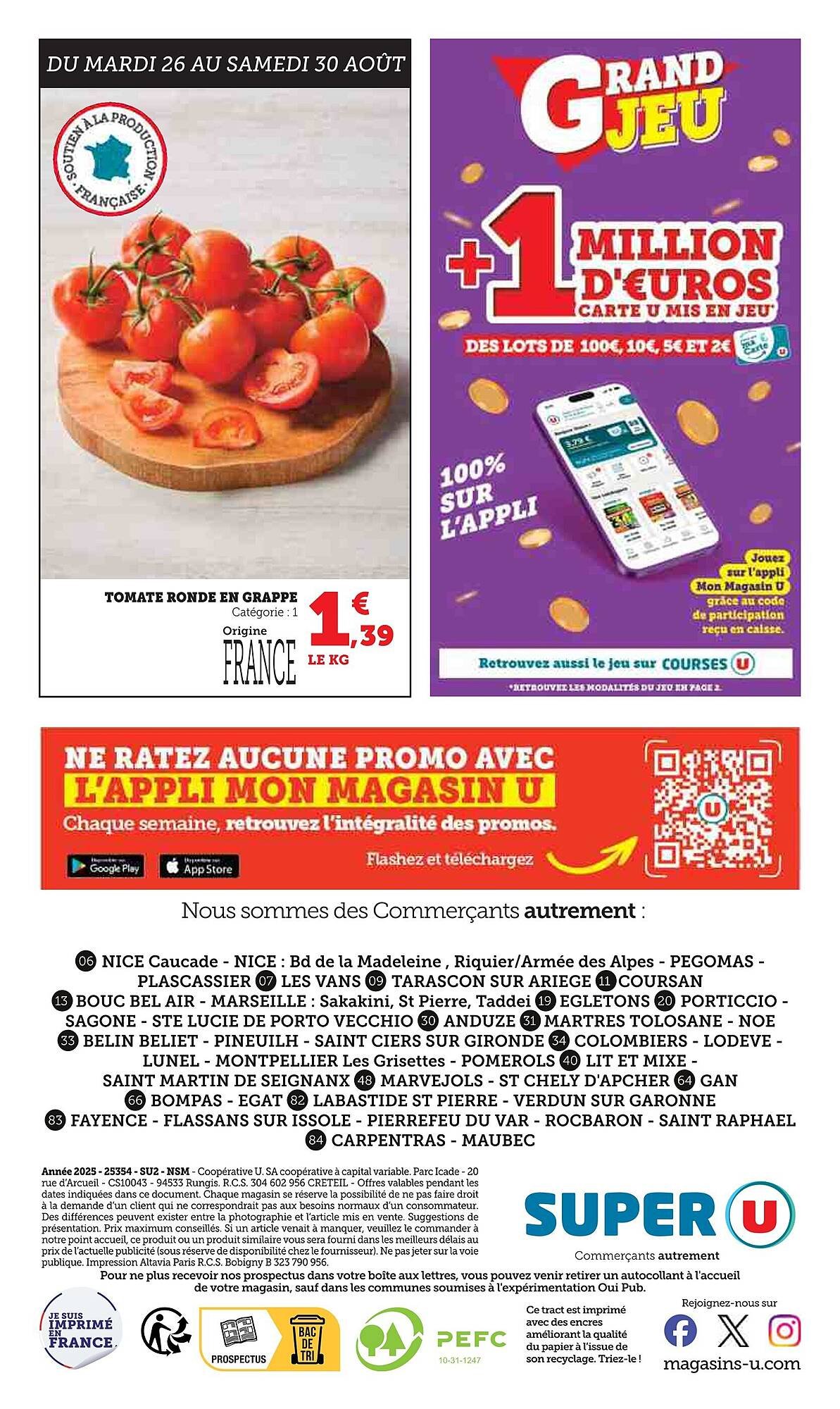 Catalogue Super U (2025-08-26 - 2025-09-07)