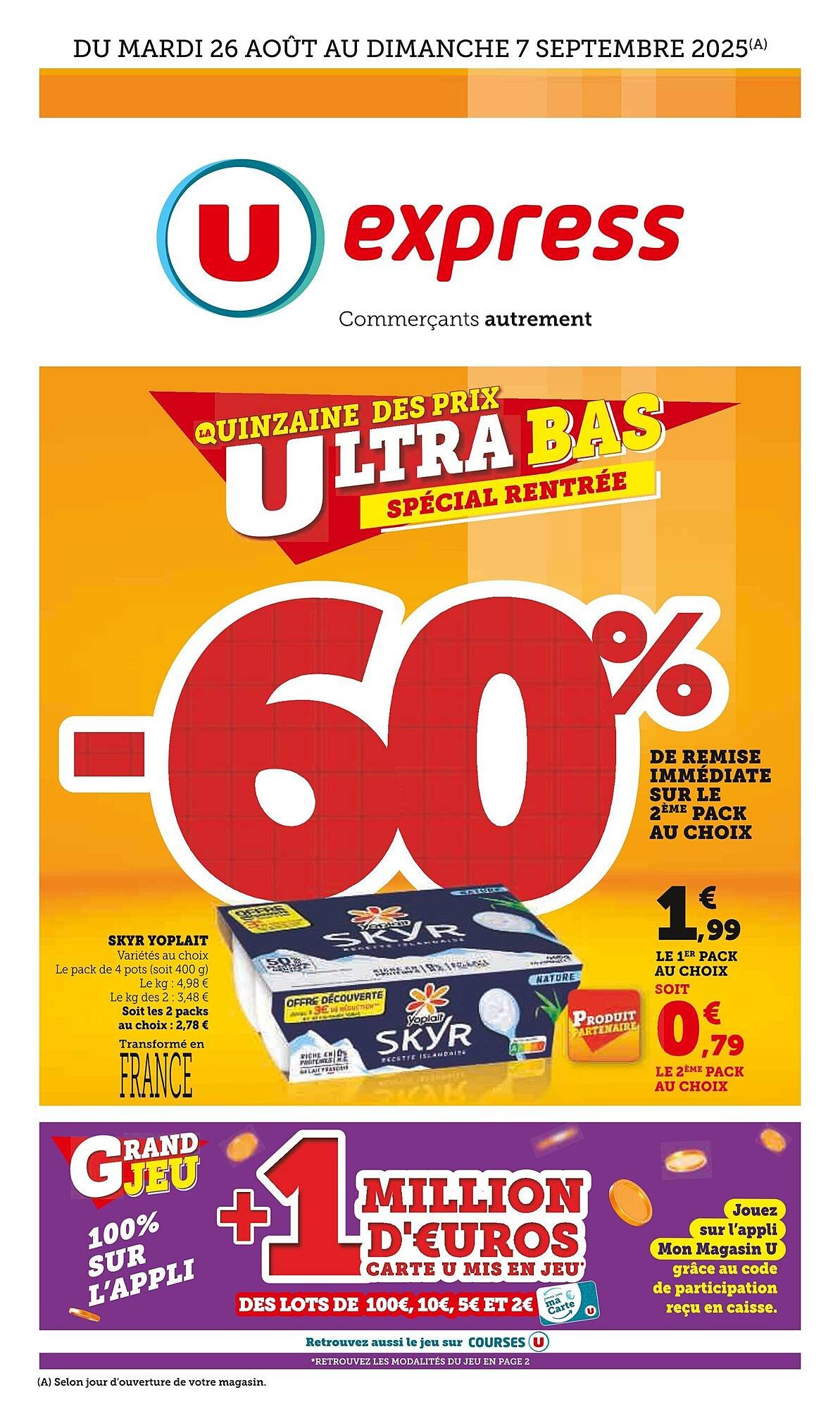 Catalogue Super U (2025-08-26 - 2025-09-07)
