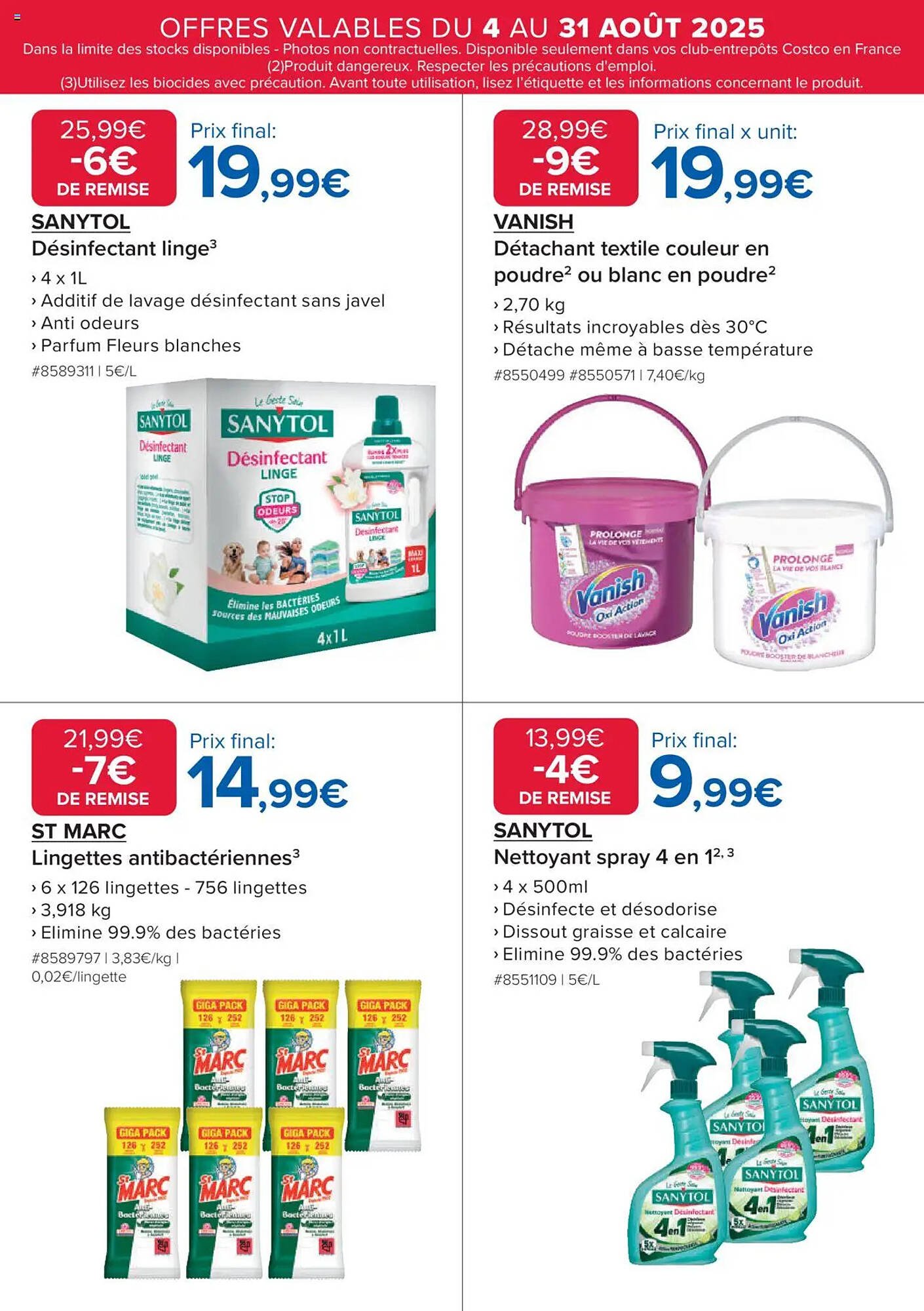 Catalogue Costco (2025-08-04 - 2025-08-31)
