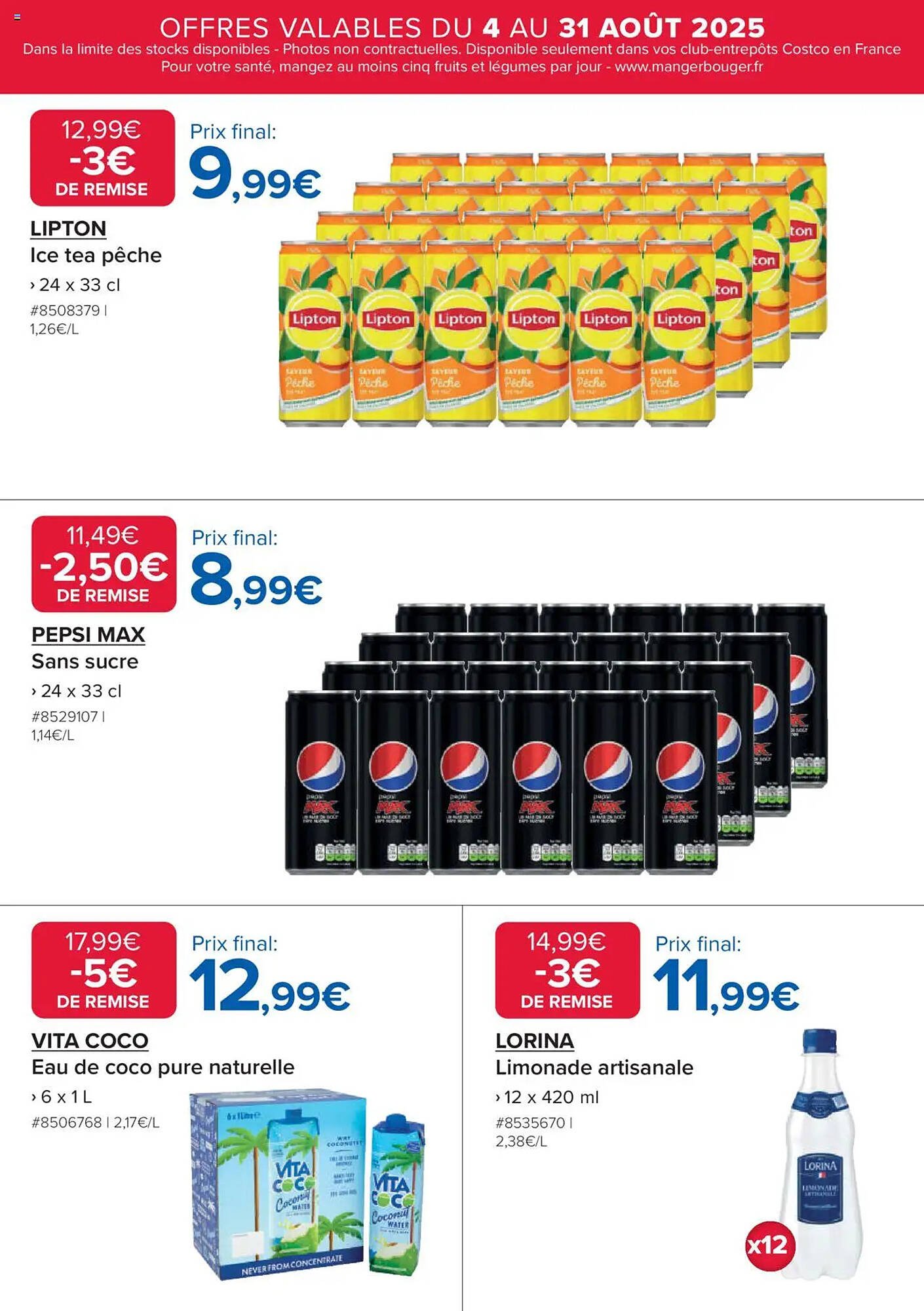 Catalogue Costco (2025-08-04 - 2025-08-31)