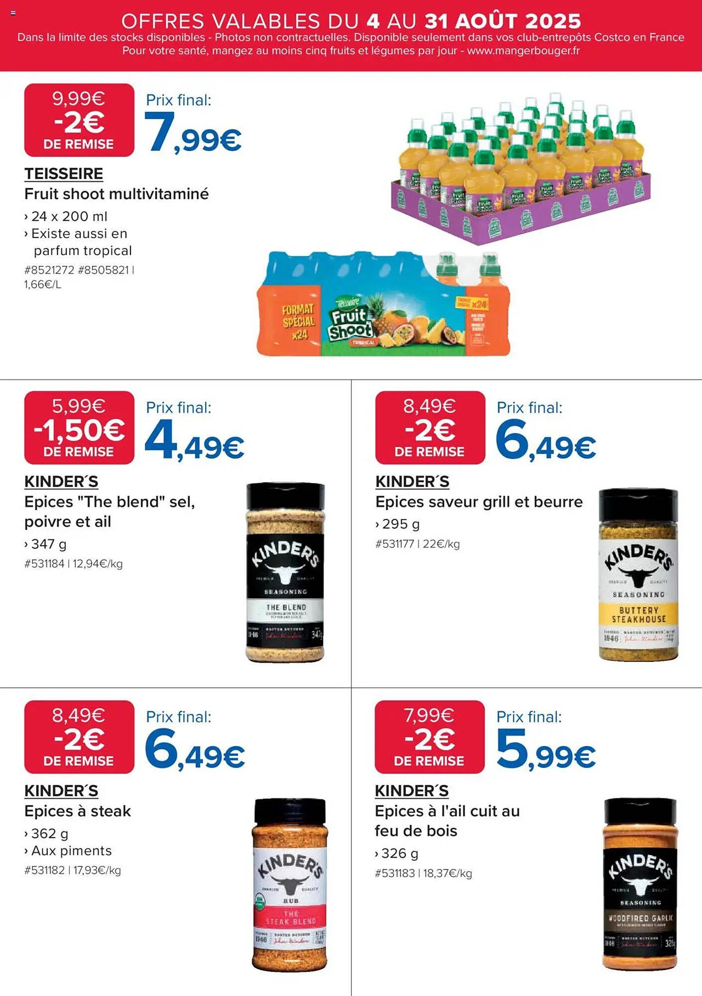Catalogue Costco (2025-08-04 - 2025-08-31)