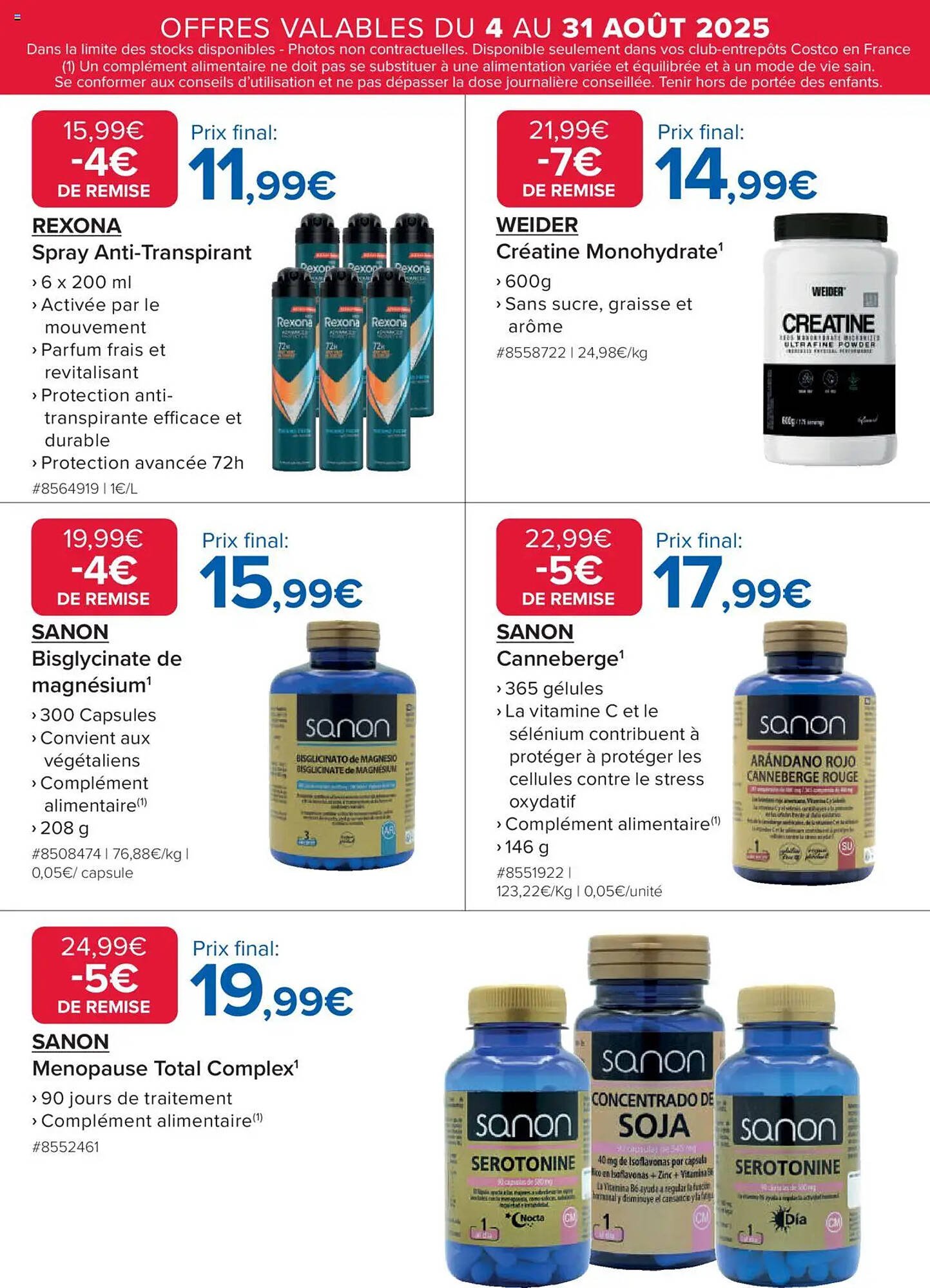 Catalogue Costco (2025-08-04 - 2025-08-31)