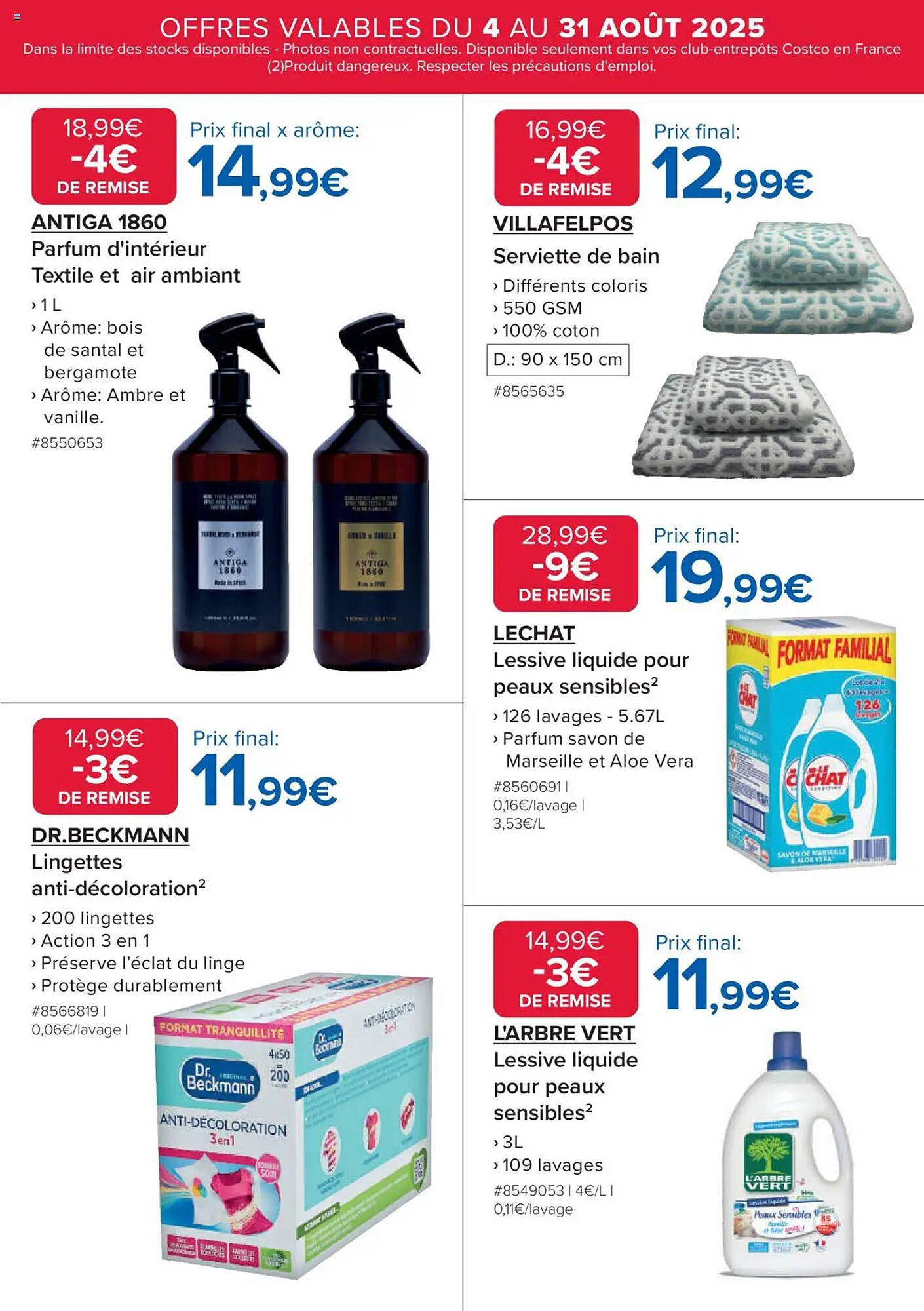 Catalogue Costco (2025-08-04 - 2025-08-31)