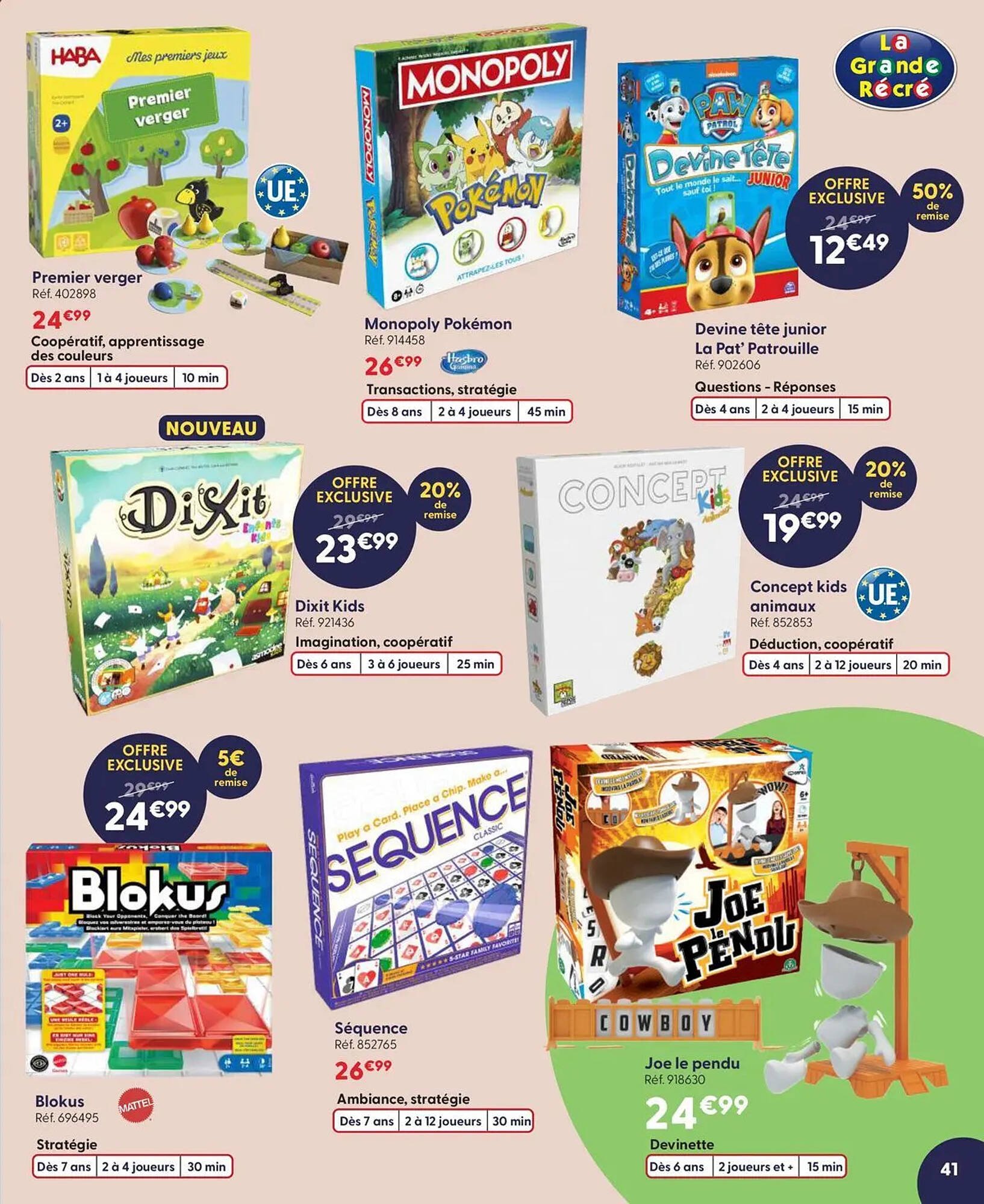 Catalogue La Grande Récré