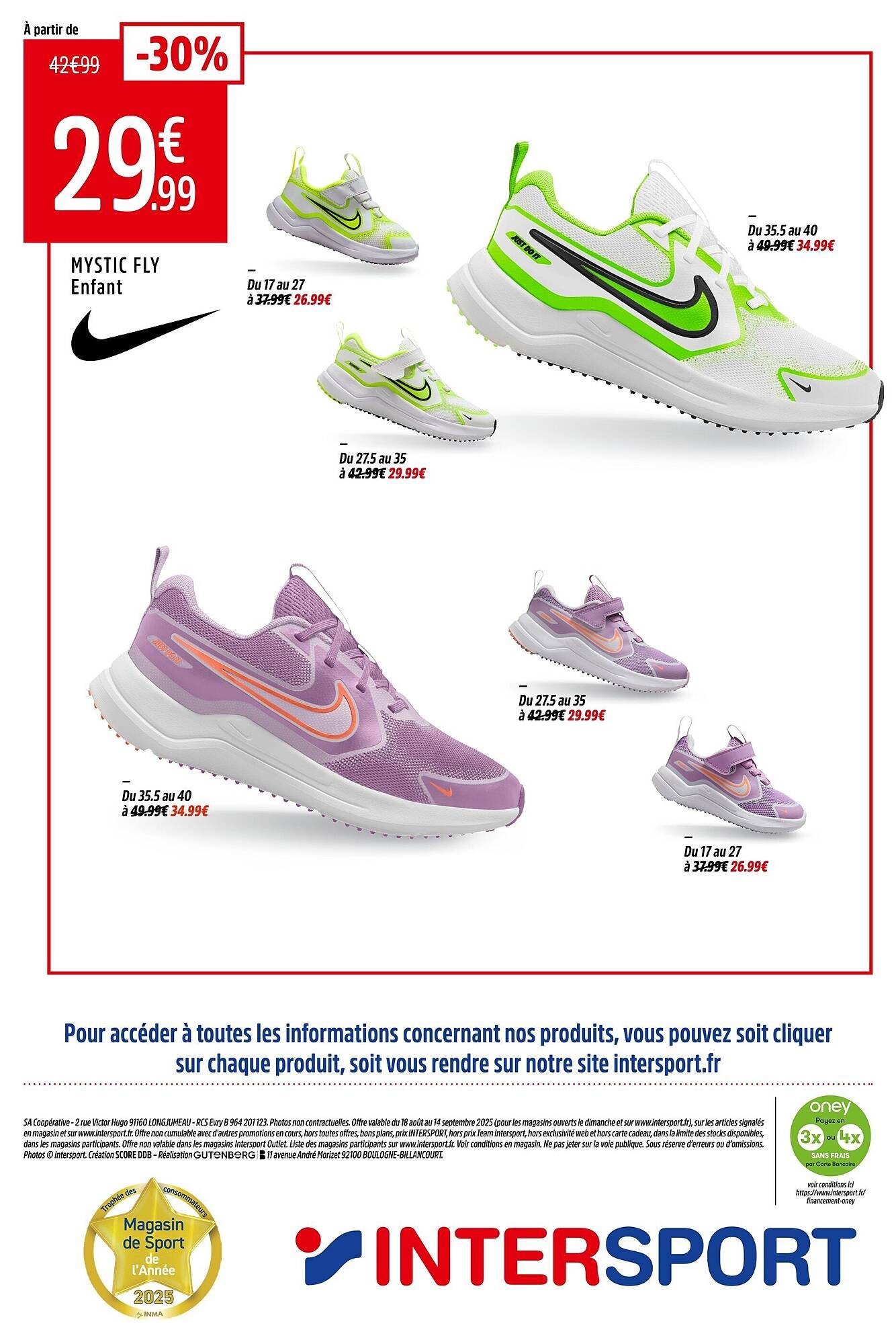 Catalogue Intersport (2025-08-25 - 2025-09-14)