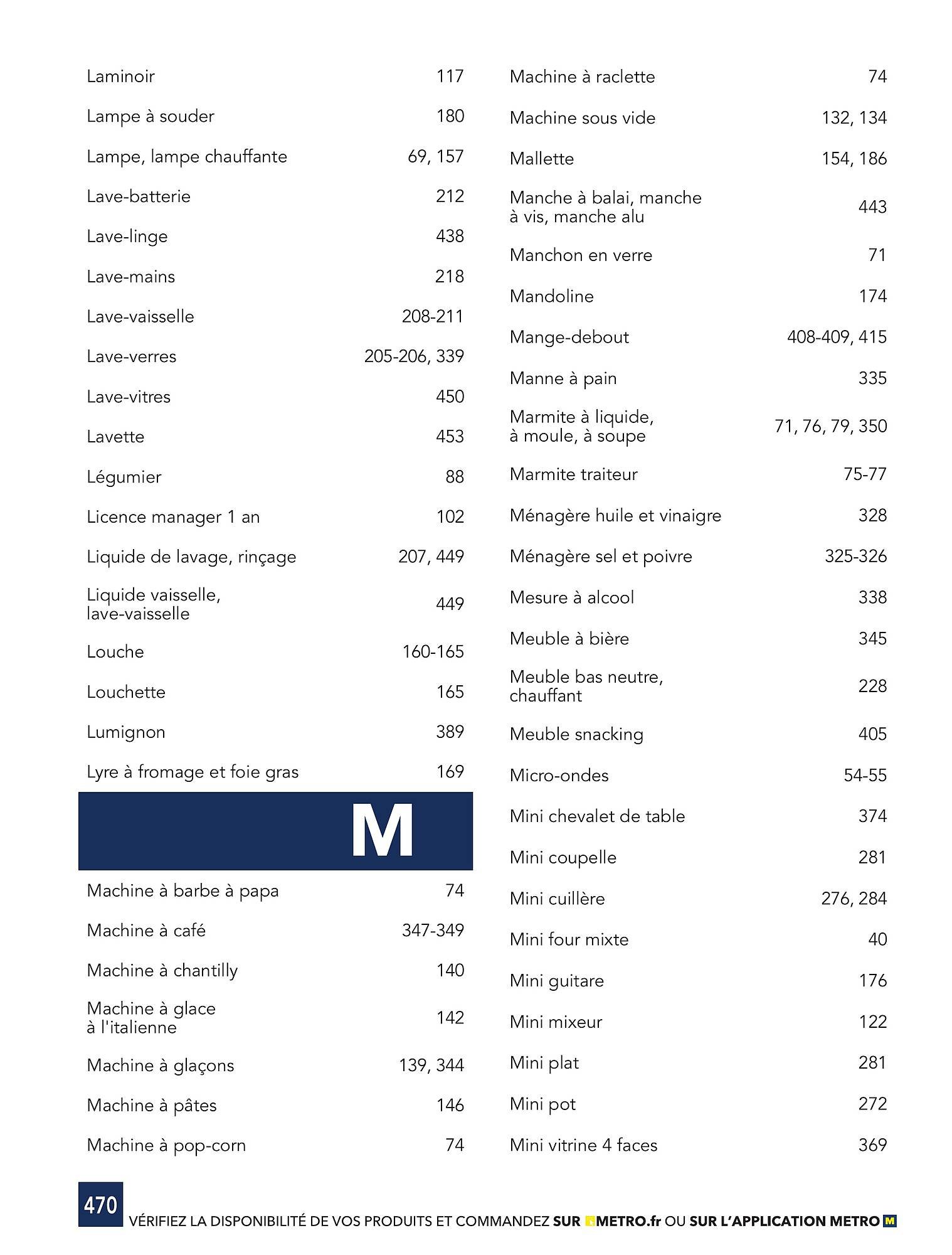 Catalogue METRO (2025-01-01 - 2026-12-31)