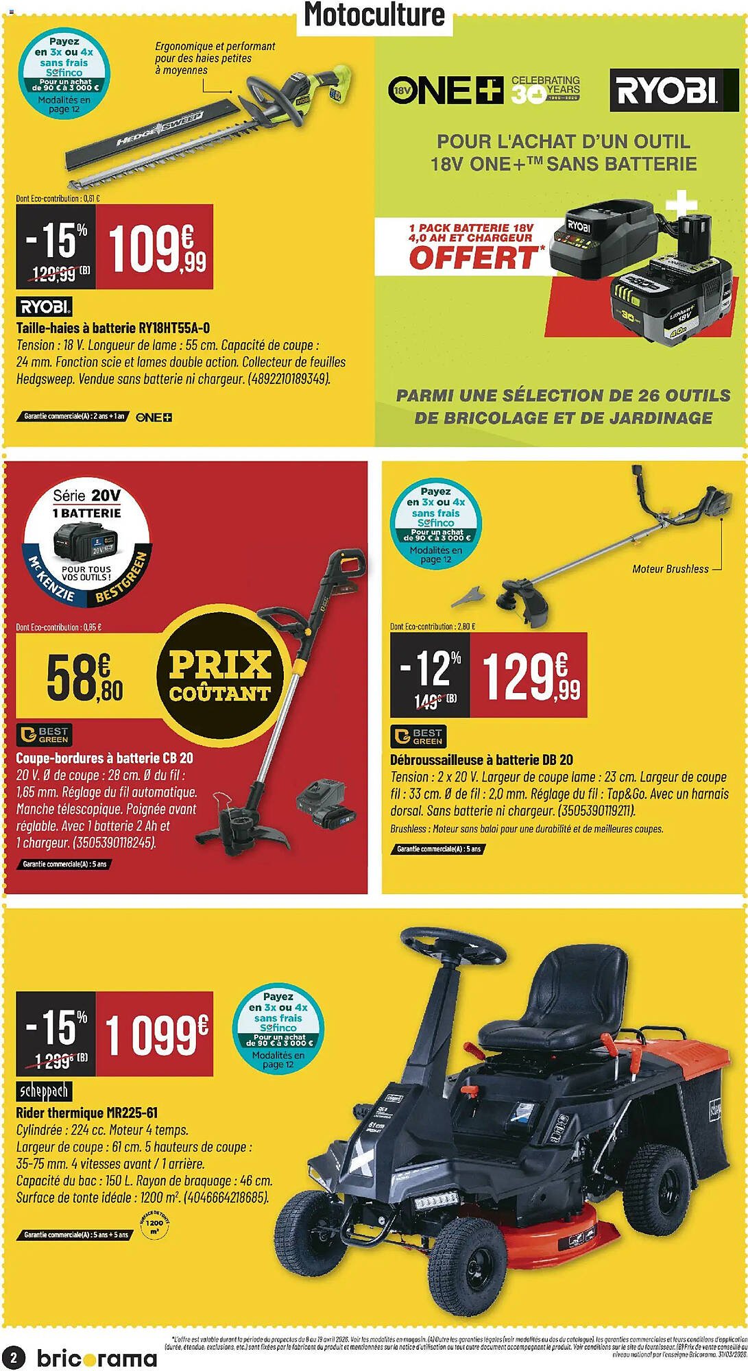 Catalogue Bricorama (2026-04-08 - 2026-04-19)