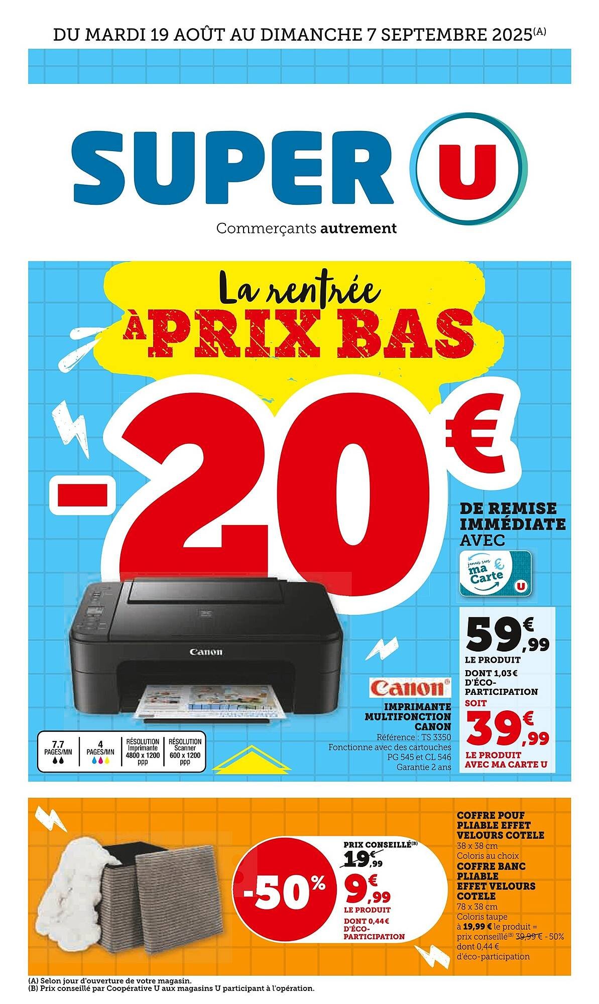 Catalogue Super U (2025-08-19 - 2025-09-07)