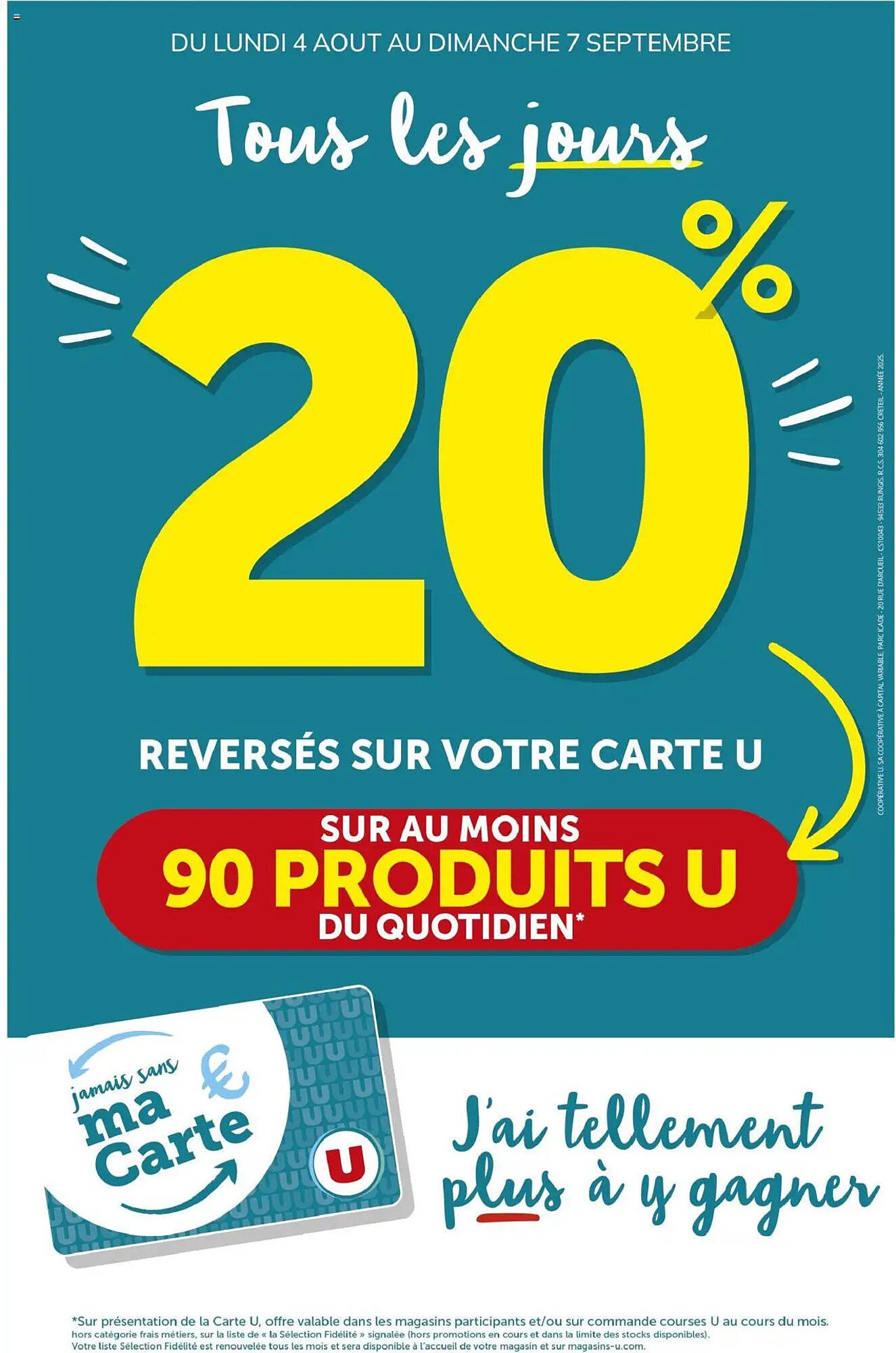 Catalogue U Express (2025-08-04 - 2025-09-07)