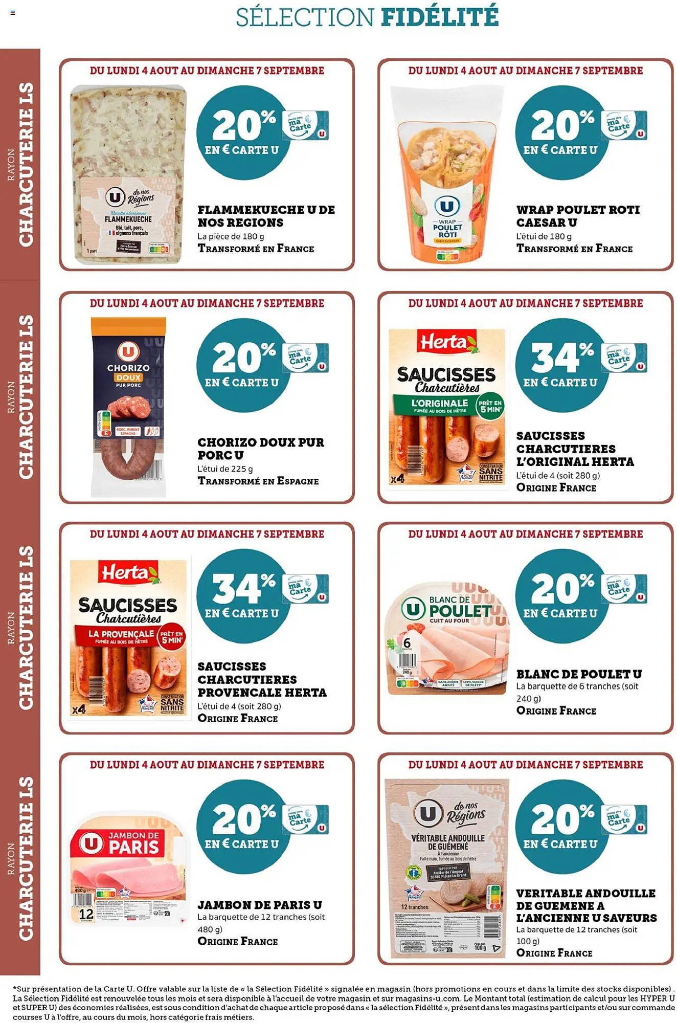 Catalogue U Express (2025-08-04 - 2025-09-07)