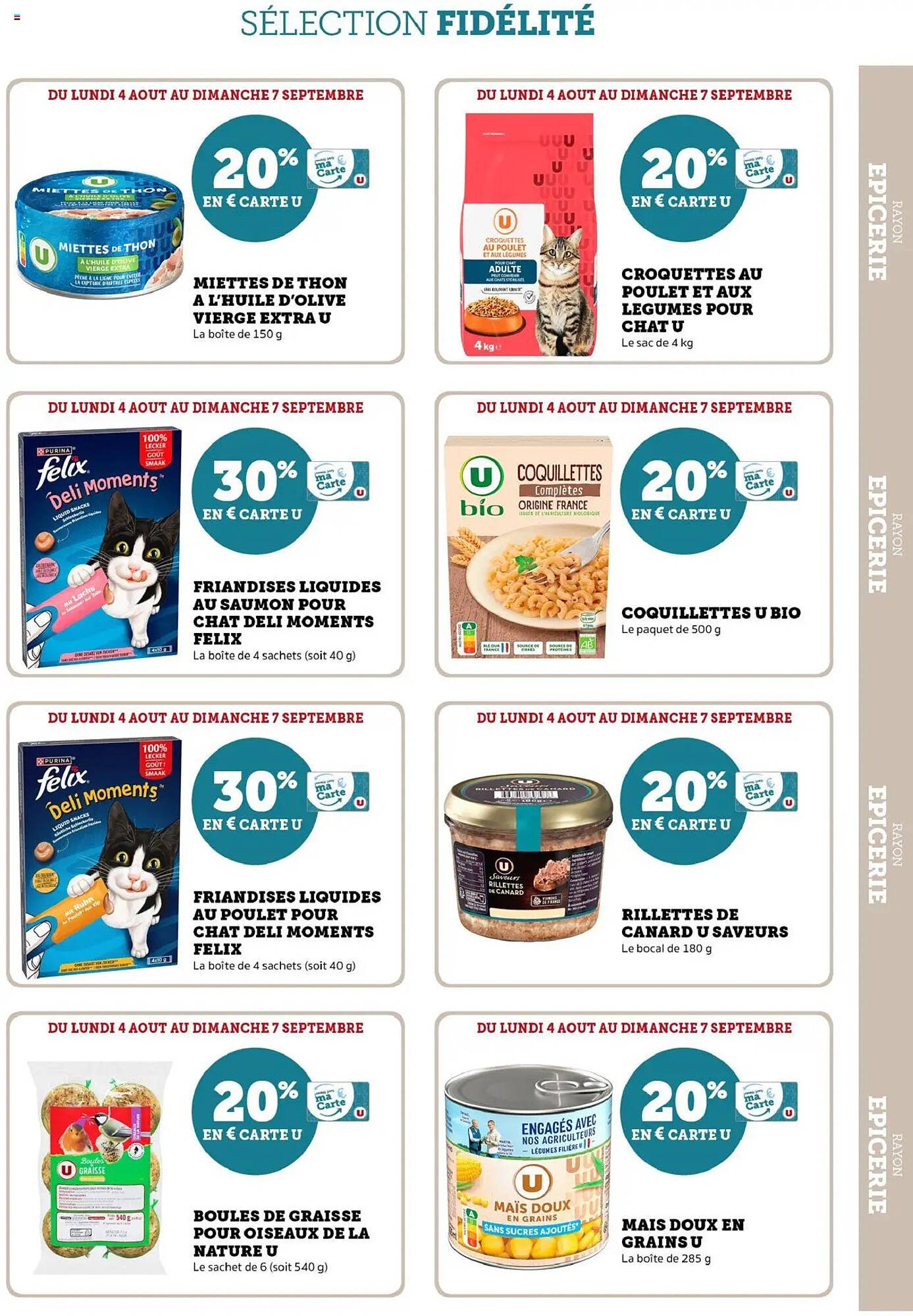 Catalogue U Express (2025-08-04 - 2025-09-07)