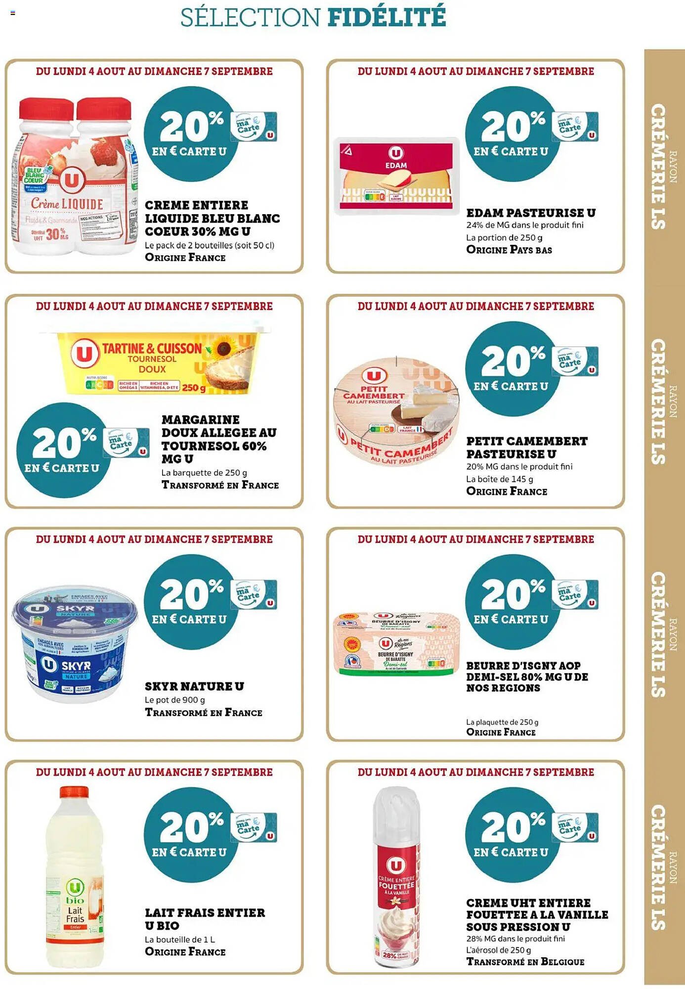Catalogue U Express (2025-08-04 - 2025-09-07)