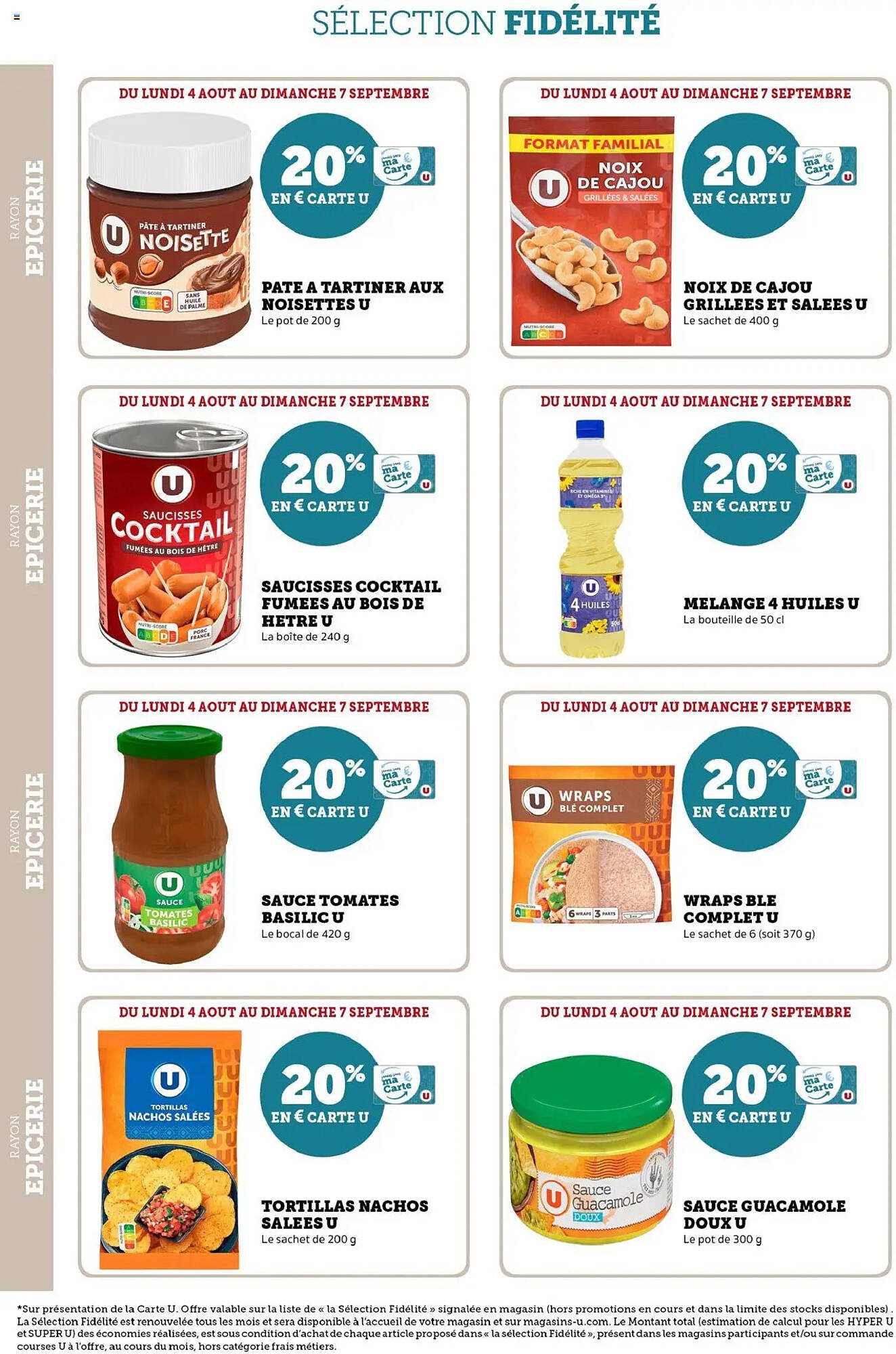 Catalogue U Express (2025-08-04 - 2025-09-07)