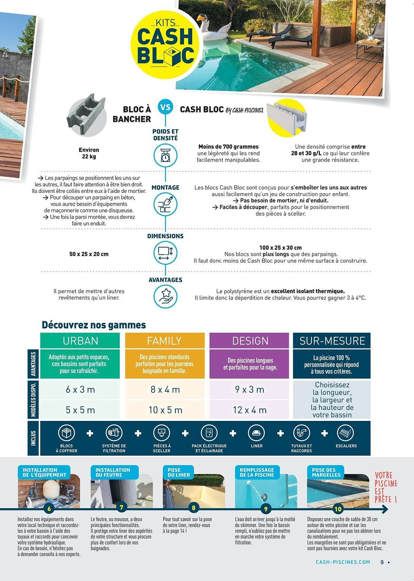 Catalogue Cash Piscines