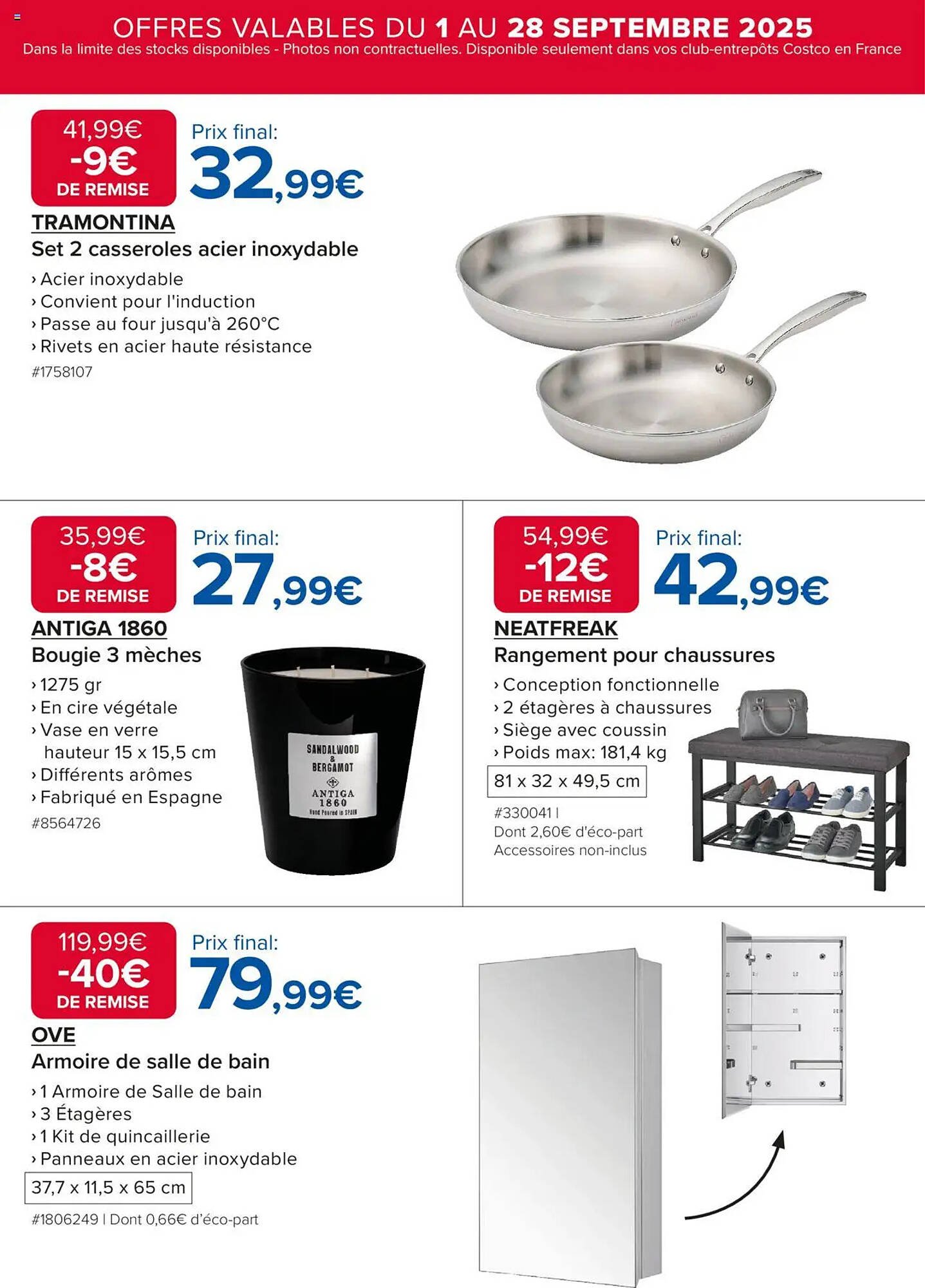 Catalogue Costco (2025-09-01 - 2025-09-28)