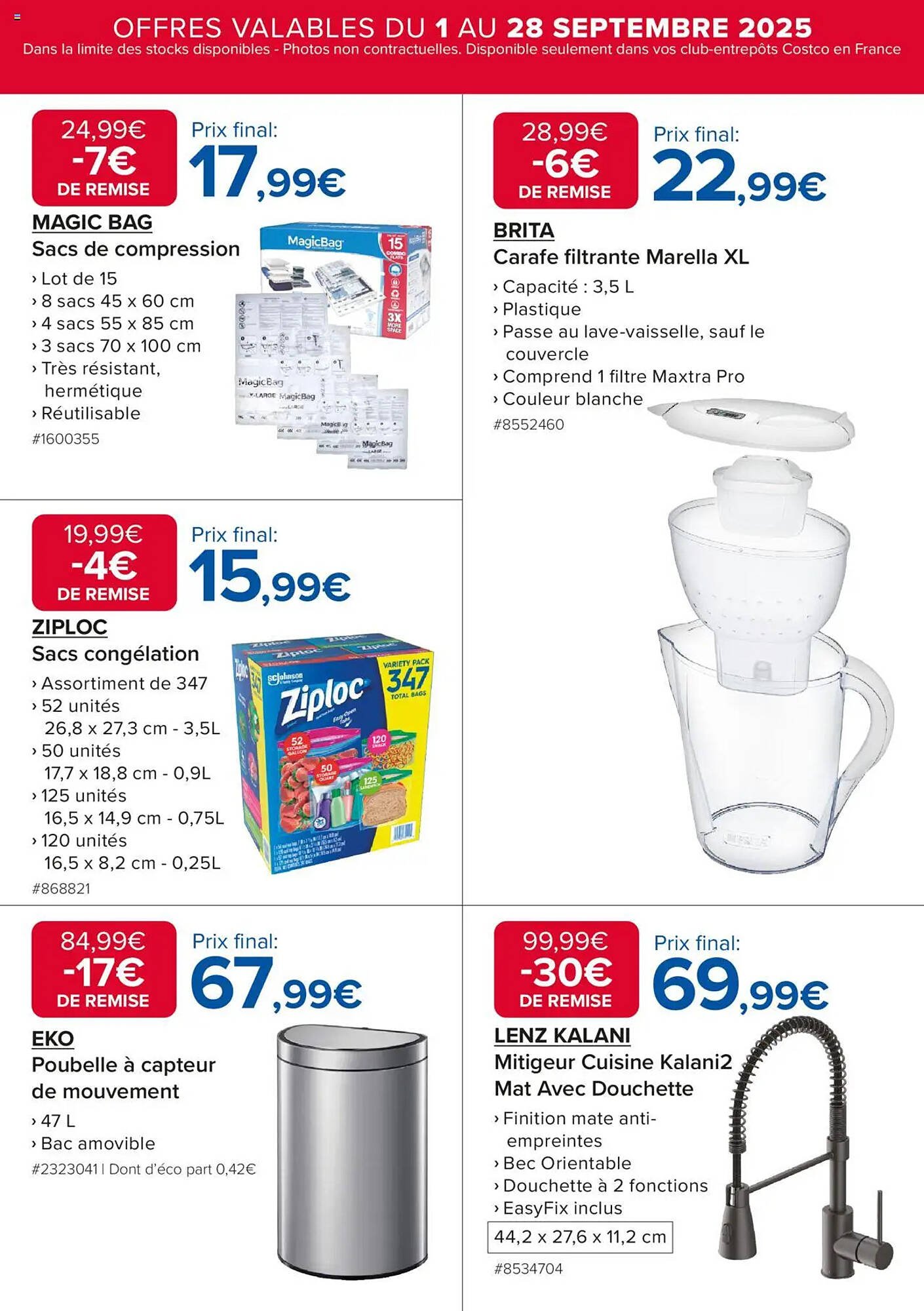 Catalogue Costco (2025-09-01 - 2025-09-28)