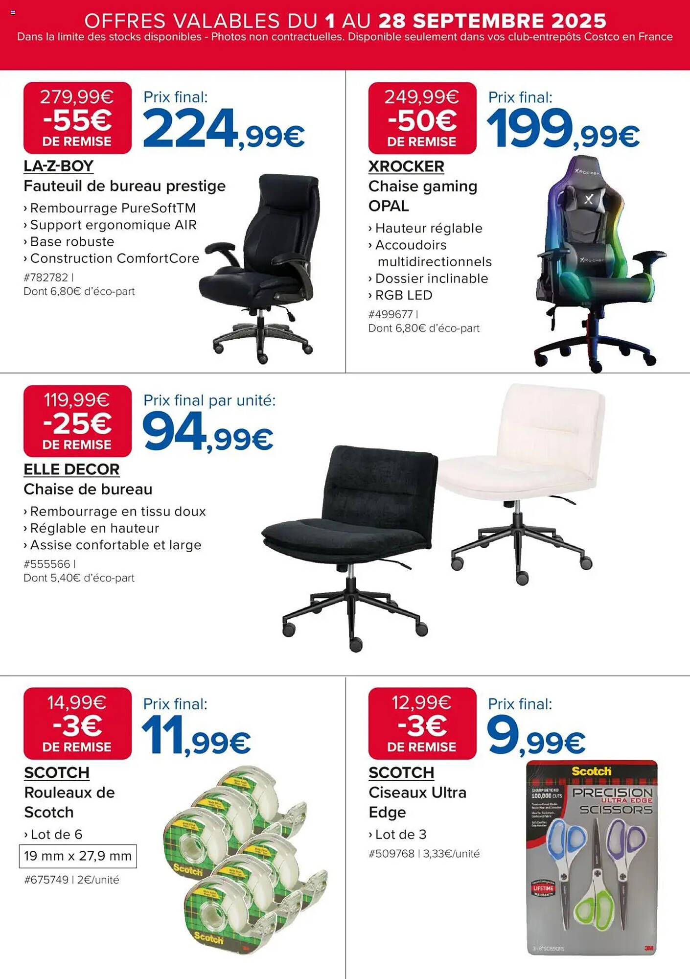 Catalogue Costco (2025-09-01 - 2025-09-28)