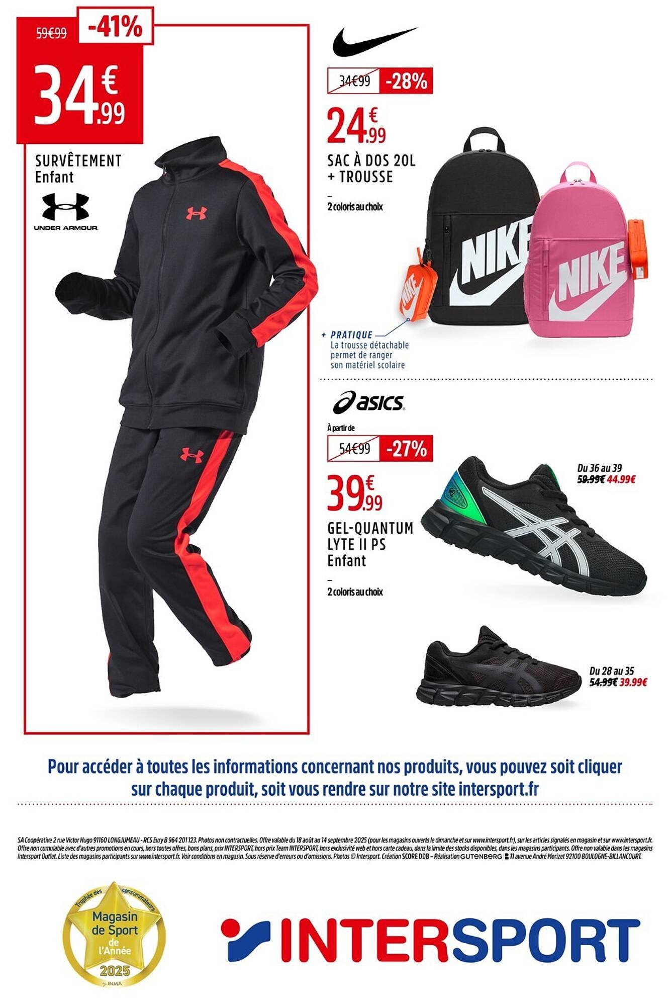 Catalogue Intersport (2025-08-18 - 2025-09-14)