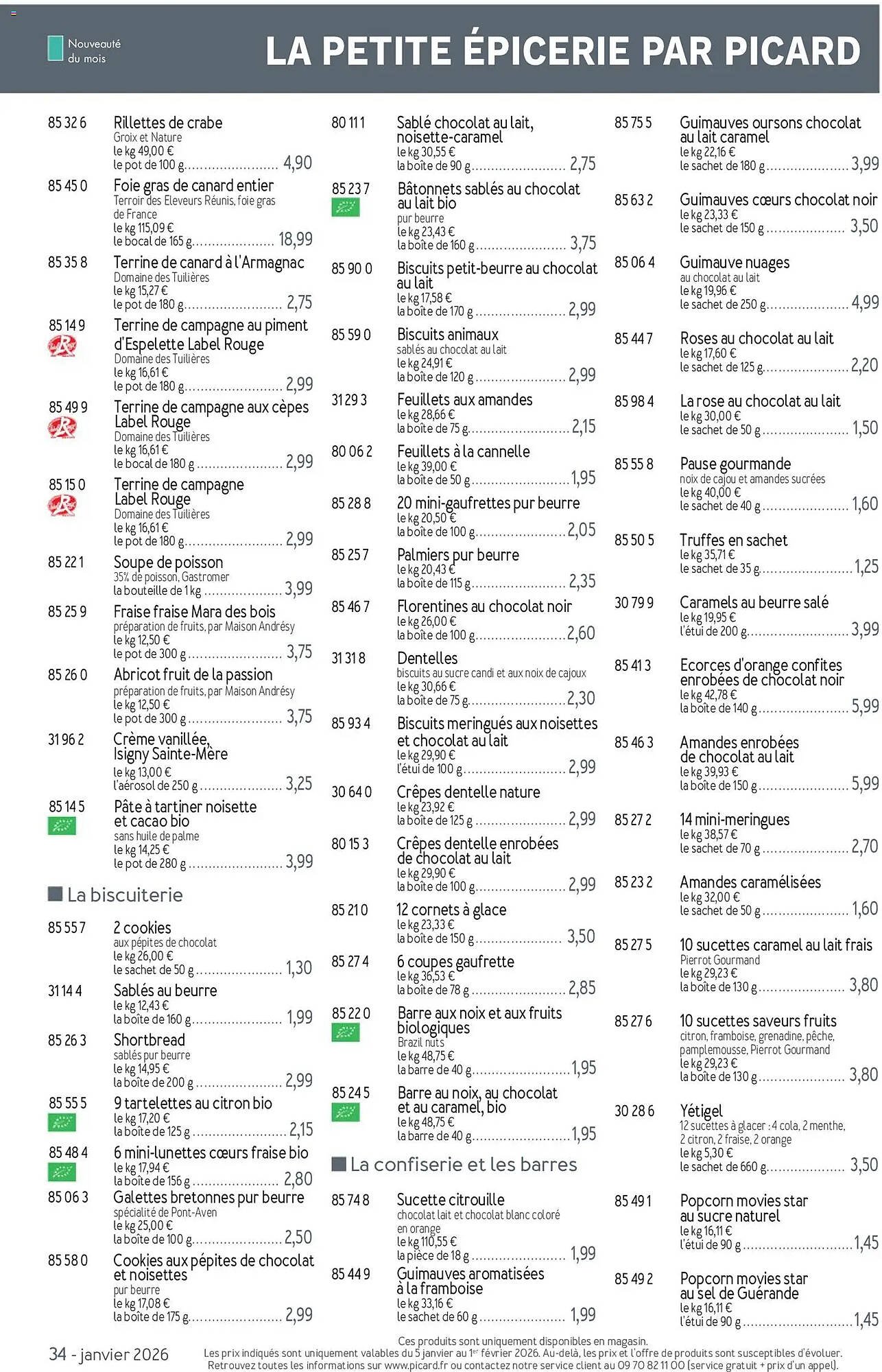 Catalogue Picard