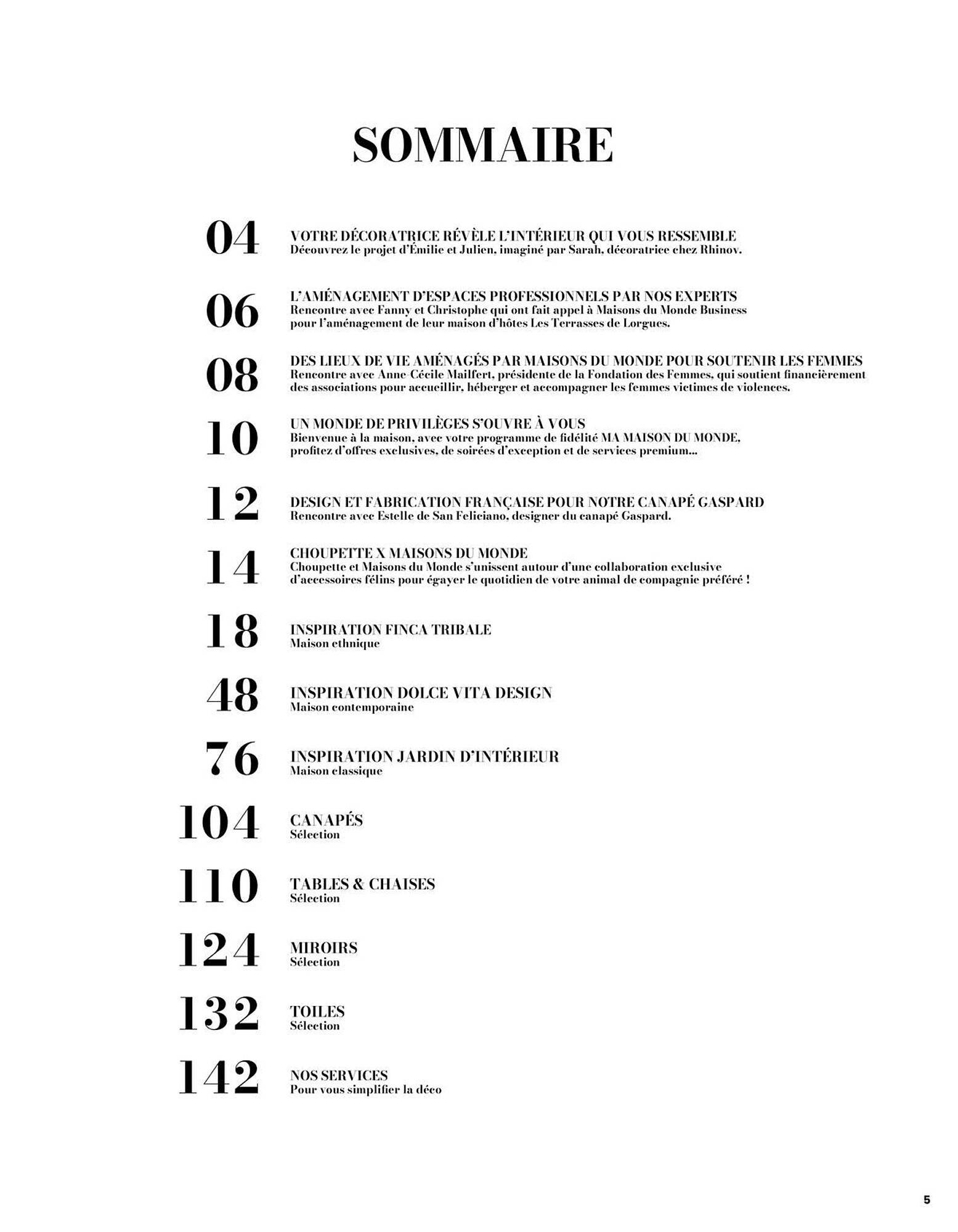 Catalogue Maisons du Monde