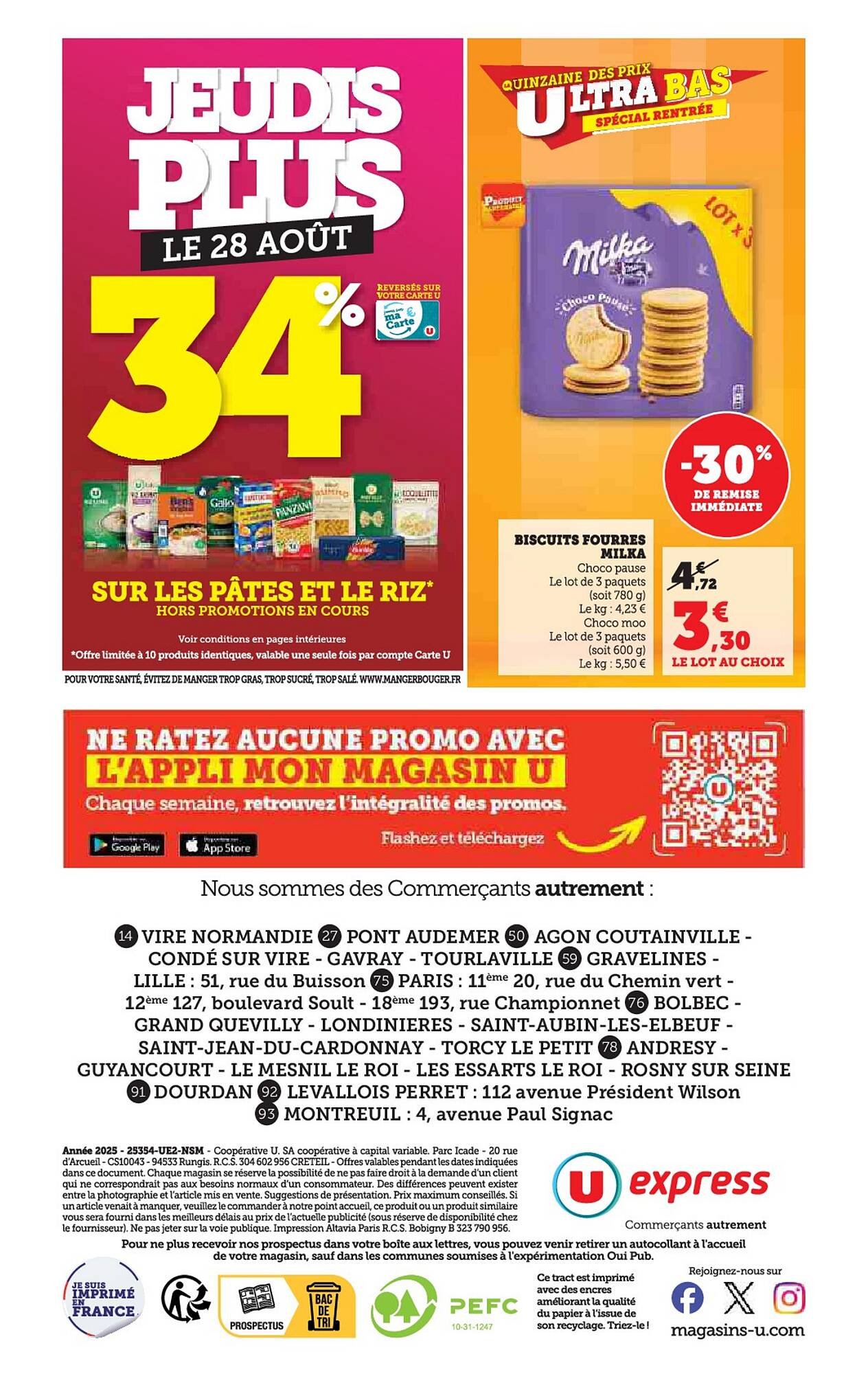 Catalogue U Express (2025-08-26 - 2025-09-07)