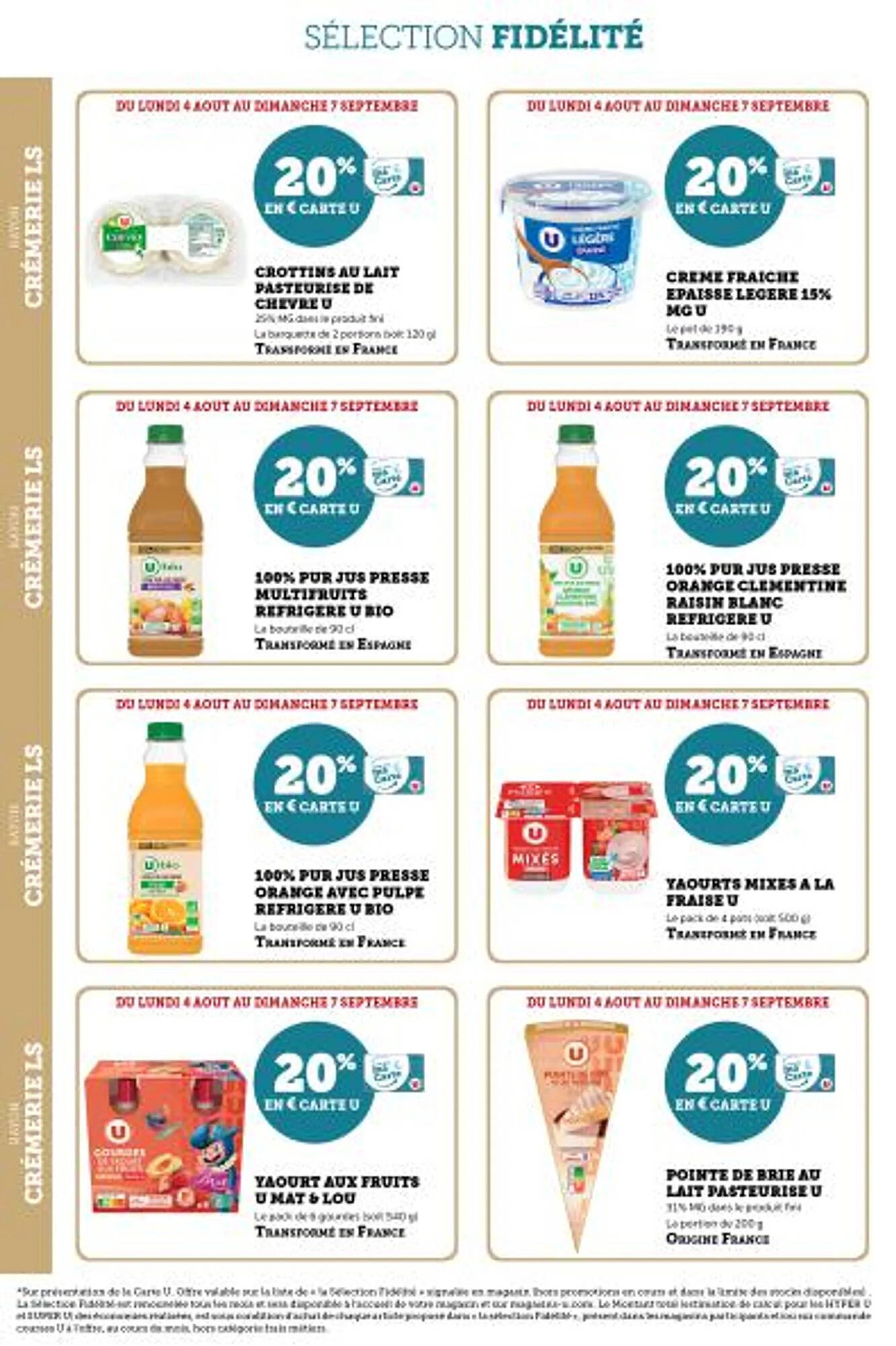 Catalogue Super U (2025-08-04 - 2025-09-07)