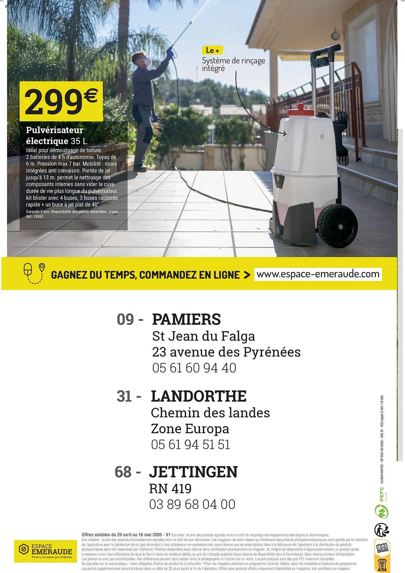 Catalogue Espace emeraude