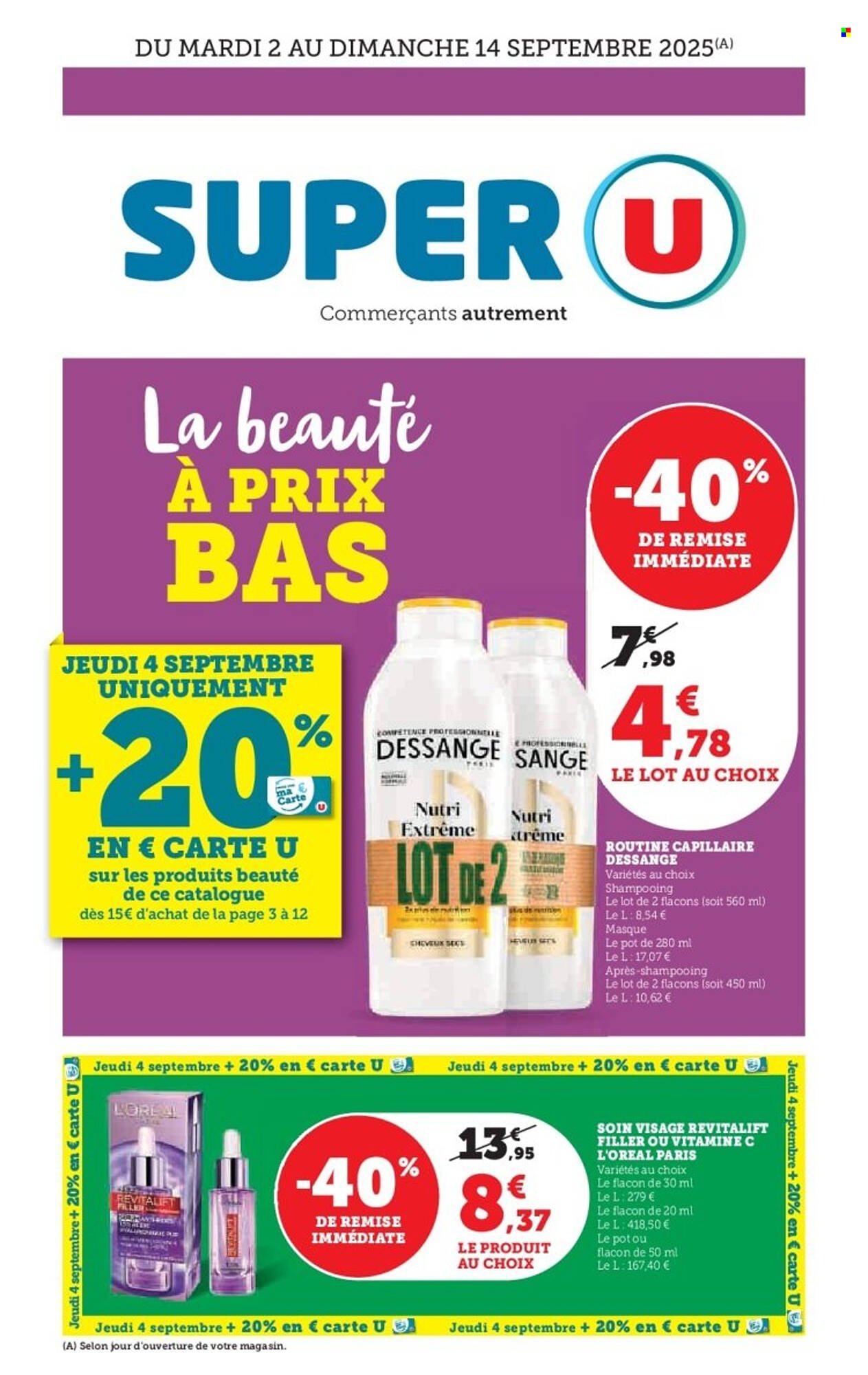 Catalogue Super U (2025-09-02 - 2025-09-14)
