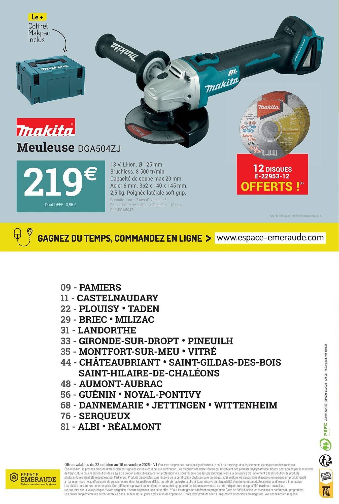 Catalogue Espace emeraude