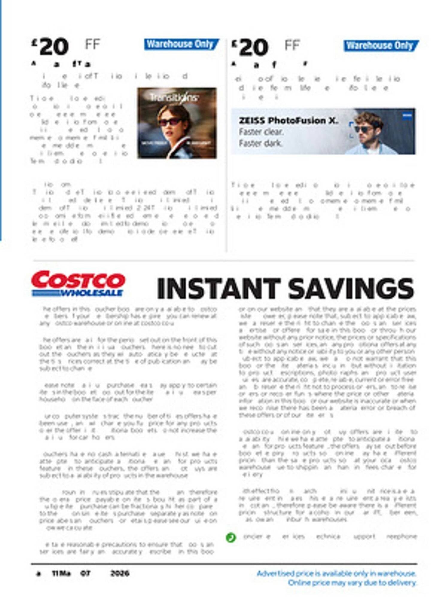 Costco leaflet