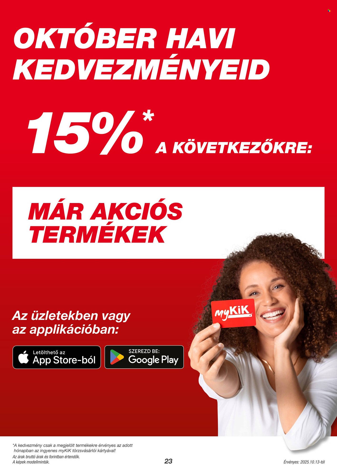 Kik akciós újság (2025-10-09 - 2025-10-17)