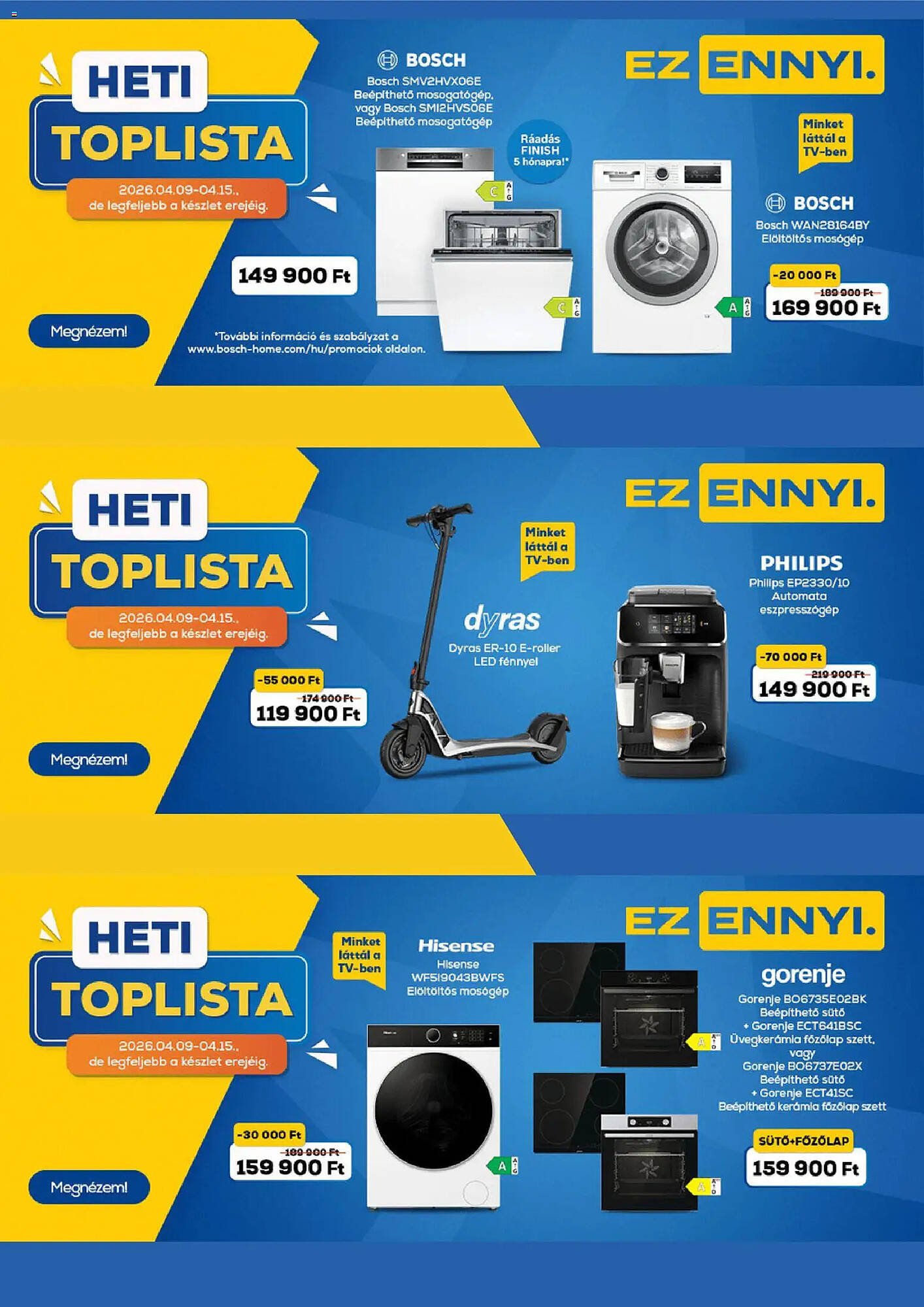 Euronics akciós újság (2026-04-09 - 2026-04-15)