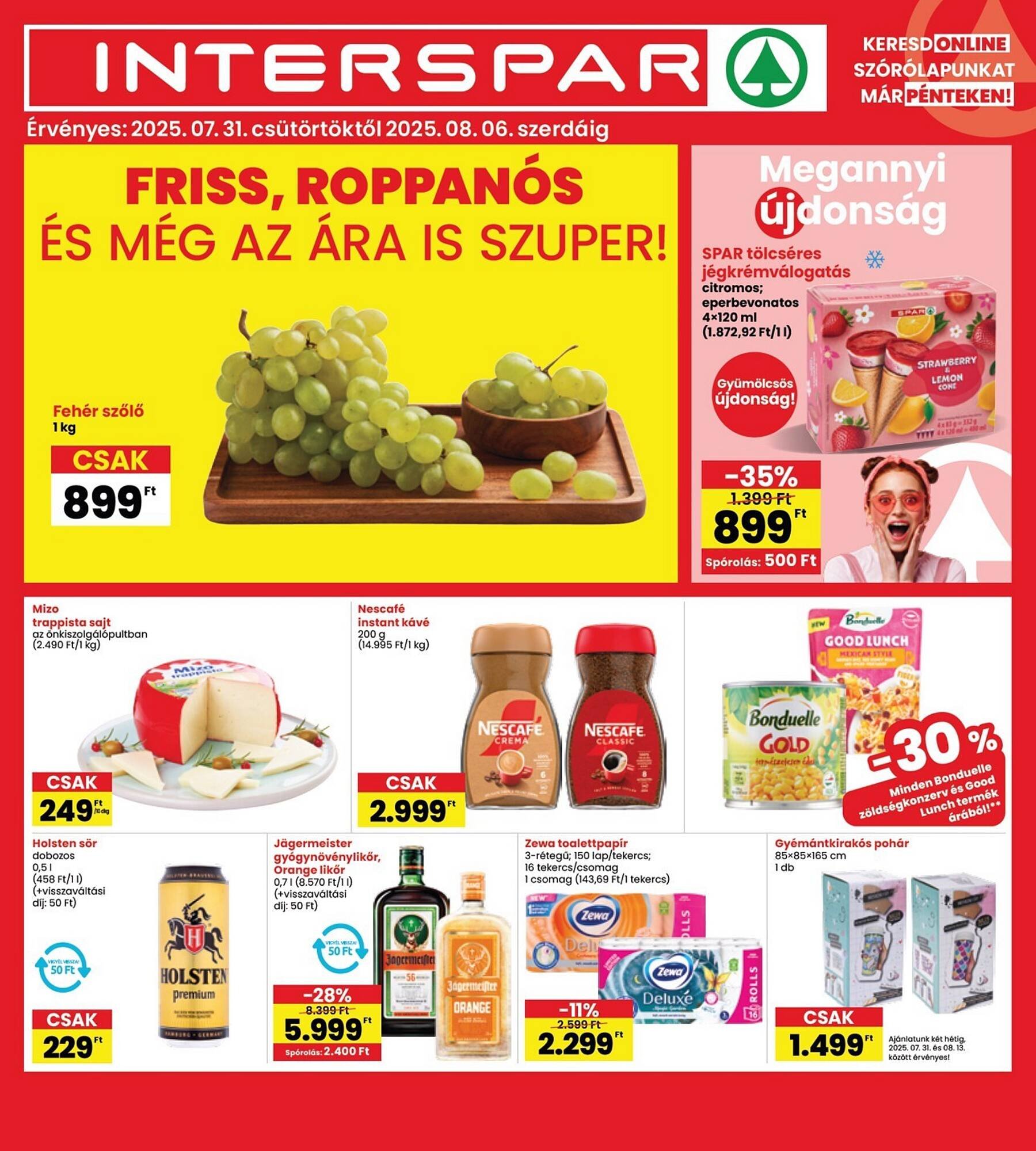 Interspar akciós újság (2025-07-31 - 2025-08-06)