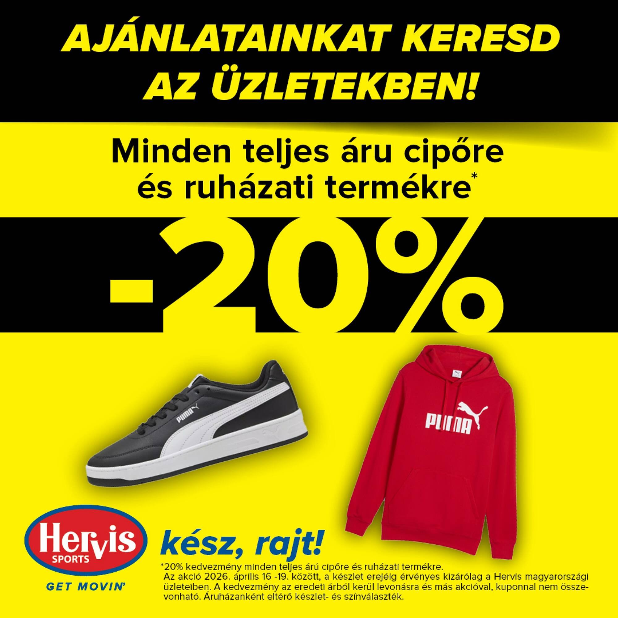 Hervis akciós újság (2026-04-16 - 2026-04-19)