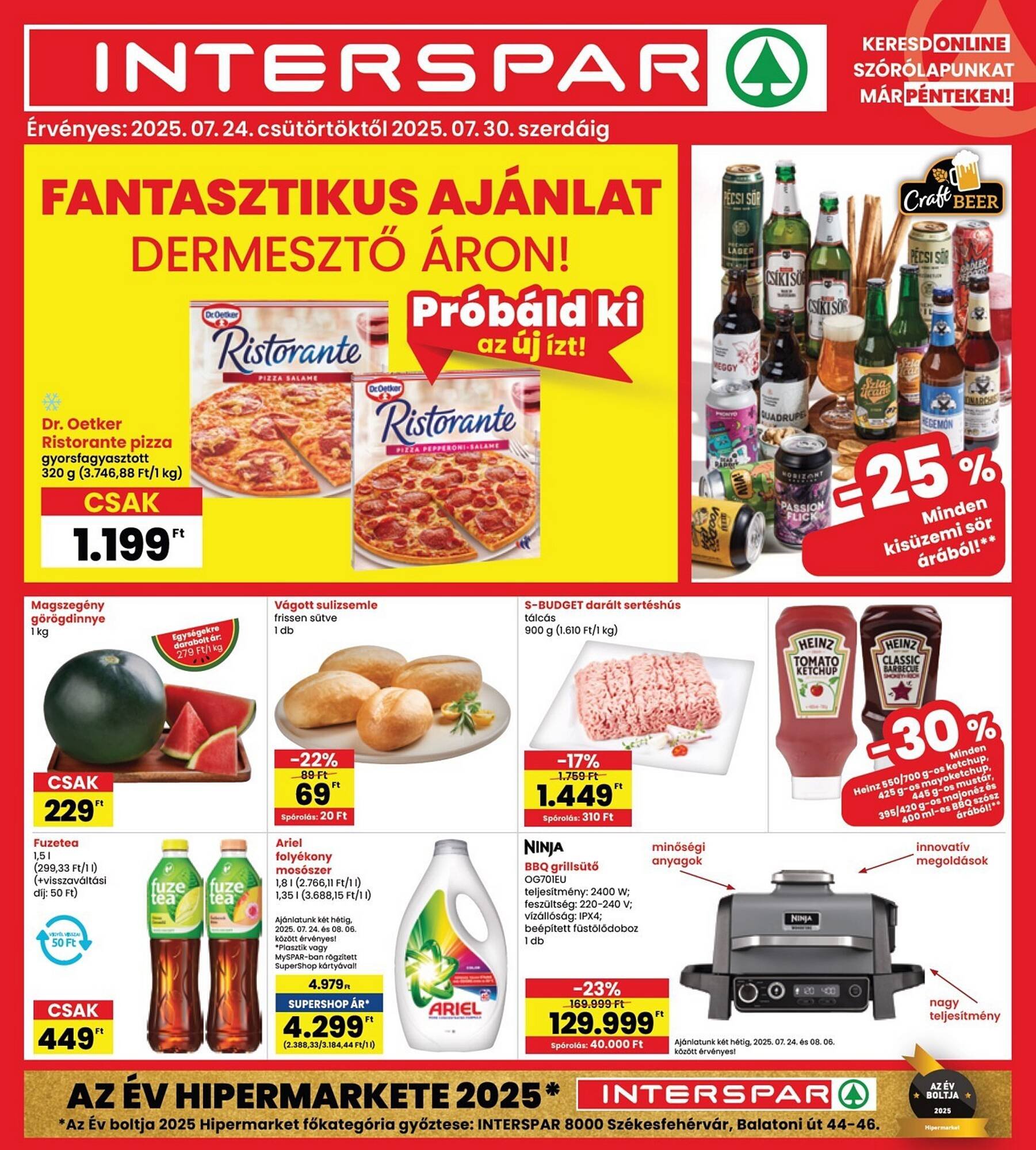 Interspar akciós újság (2025-07-24 - 2025-07-30)