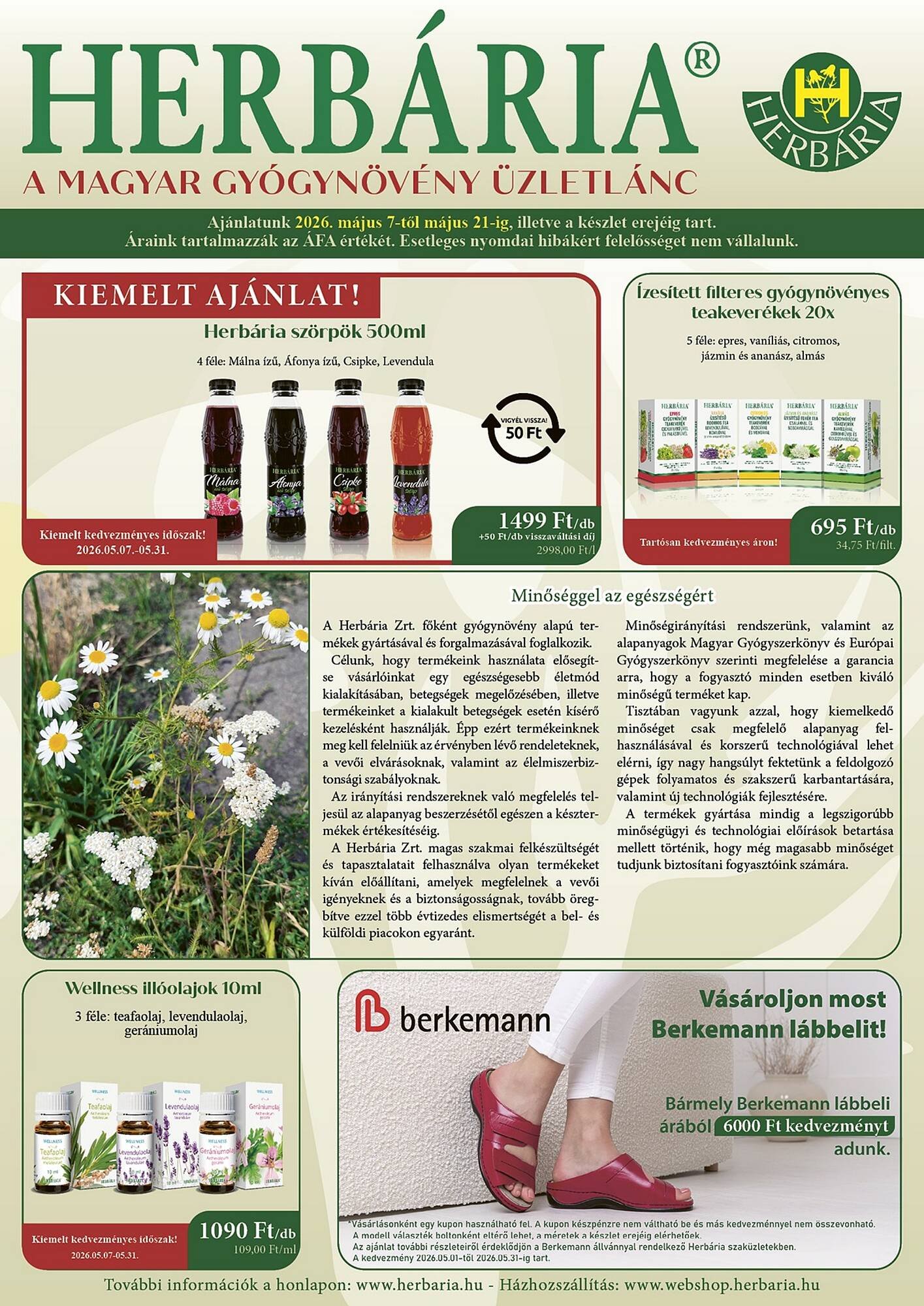 Herbária akciós újság