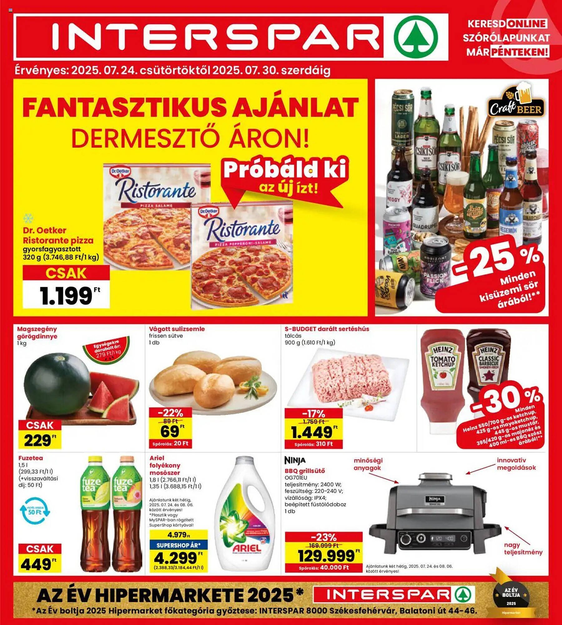 Interspar akciós újság (2025-07-24 - 2025-07-30)