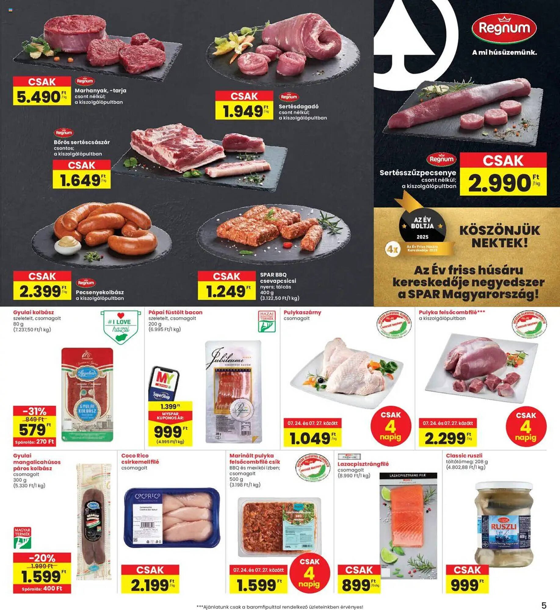 Interspar akciós újság (2025-07-24 - 2025-07-30)