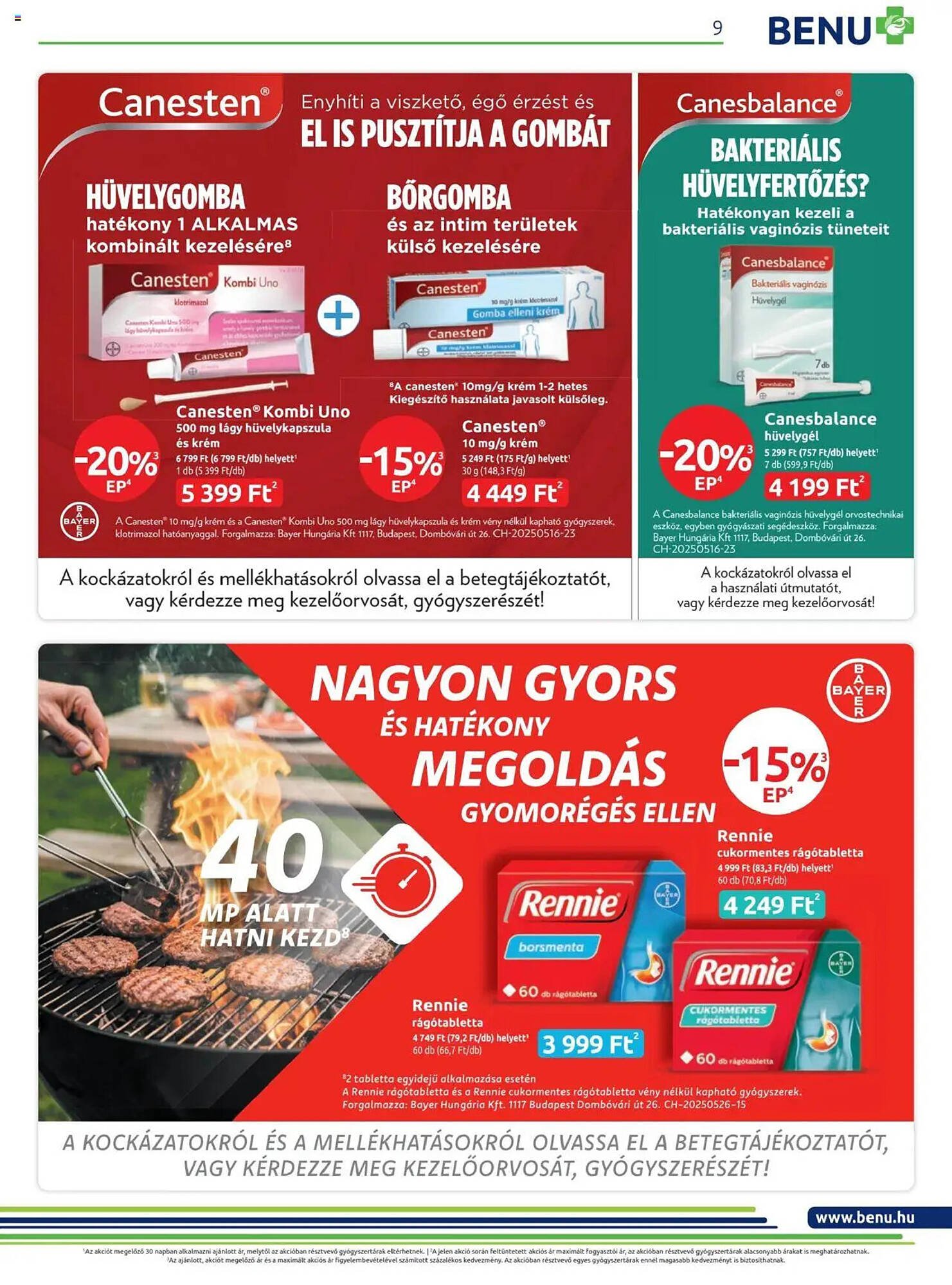 Benu Gyógyszertárak akciós újság (2025-07-01 - 2025-07-31)