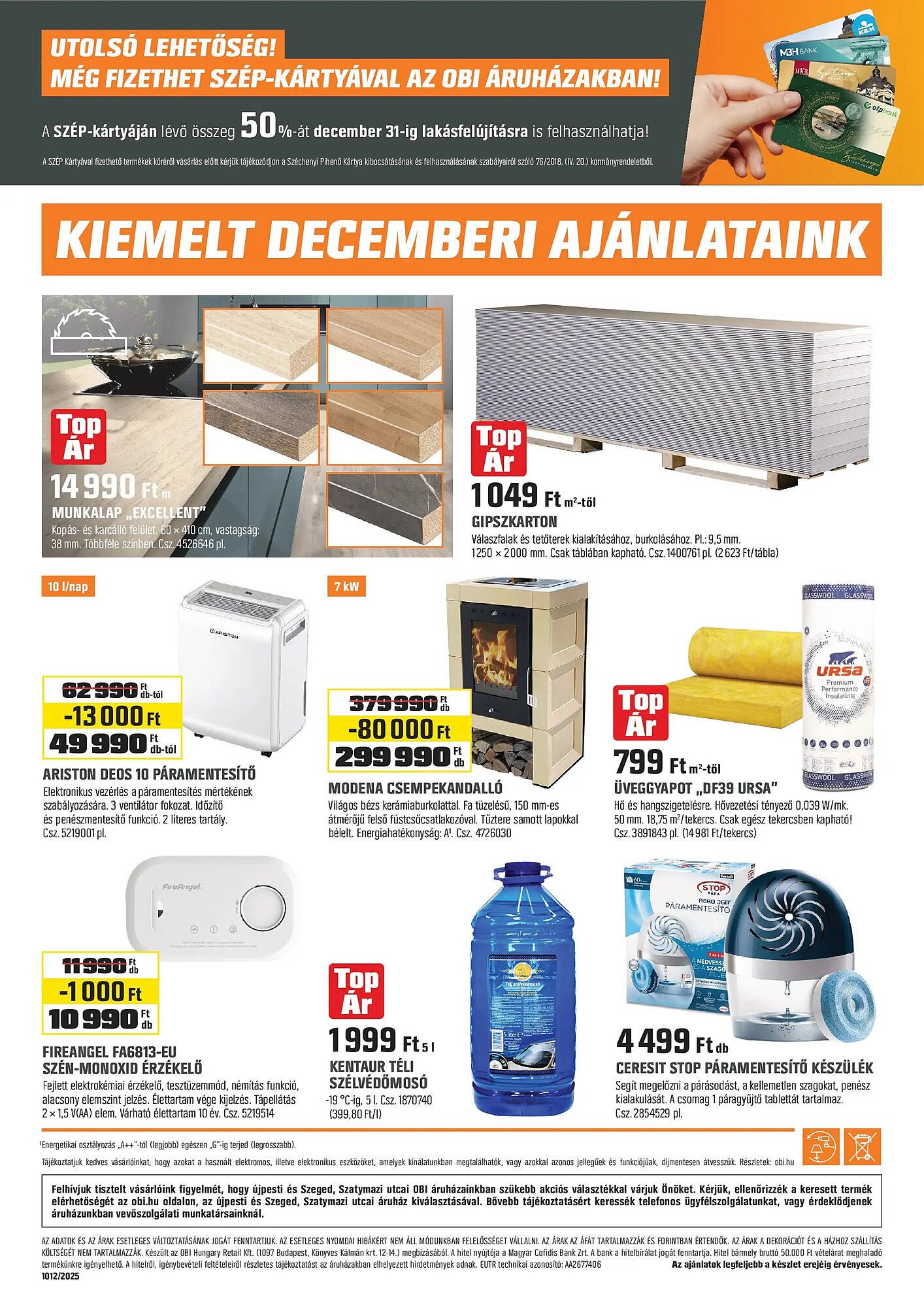 OBI akciós újság (2025-12-02 - 2025-12-23)