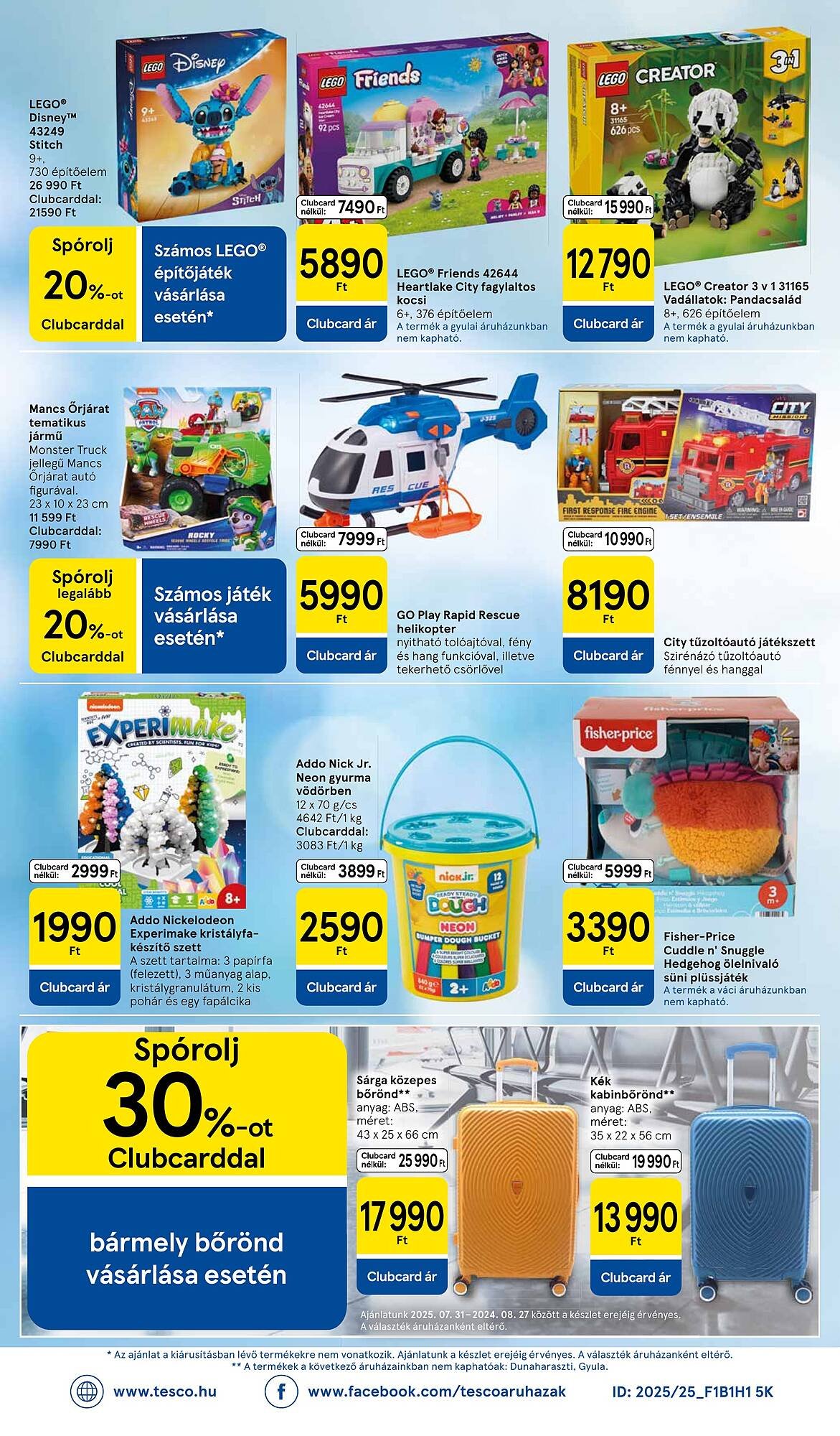 Tesco akciós újság (2025-08-14 - 2025-08-20)