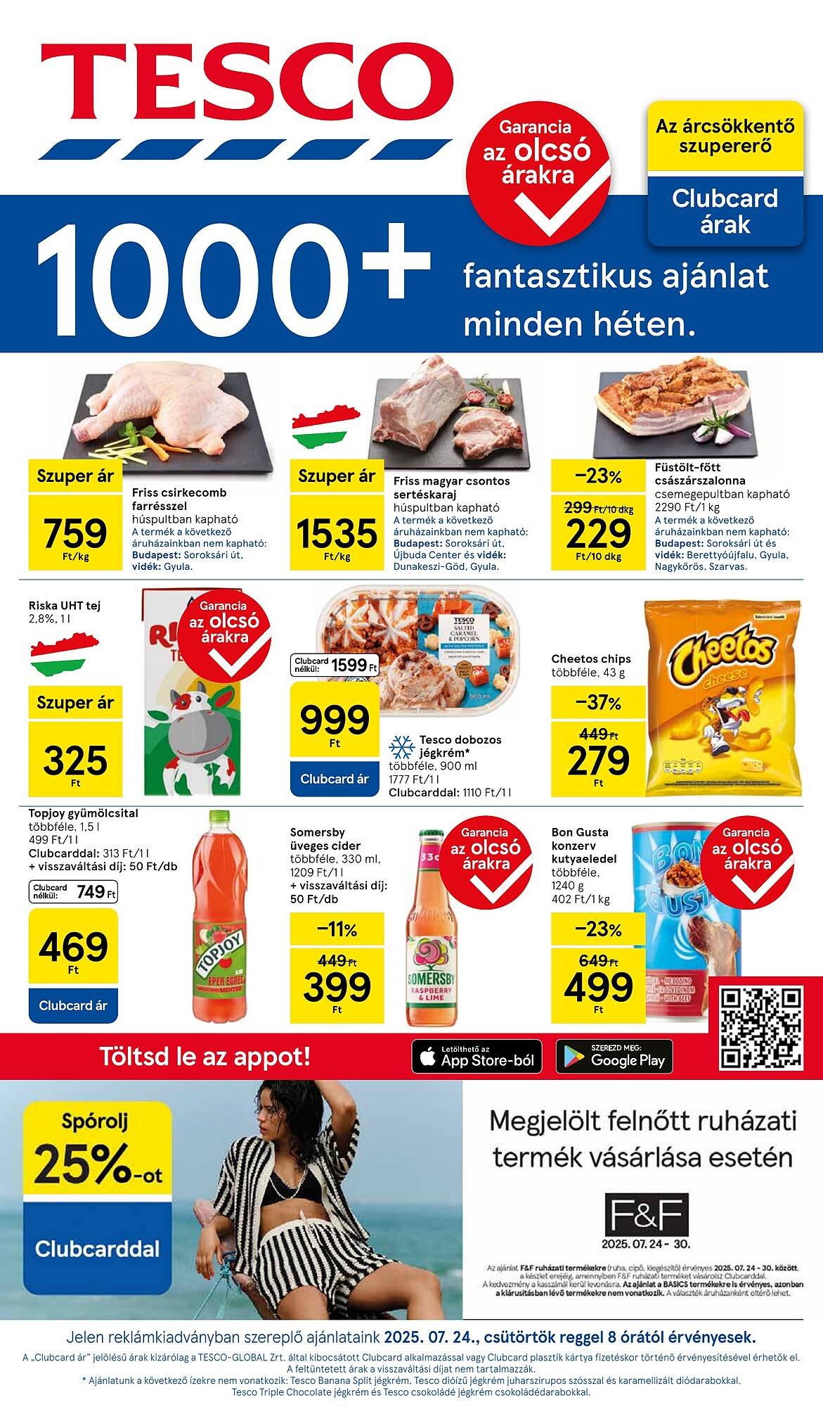 Tesco akciós újság (2025-07-24 - 2025-07-30)