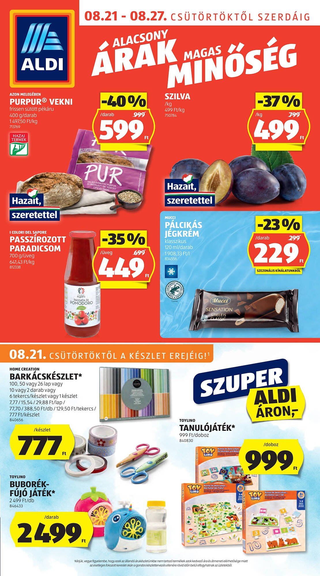 ALDI akciós újság (2025-08-21 - 2025-08-27)
