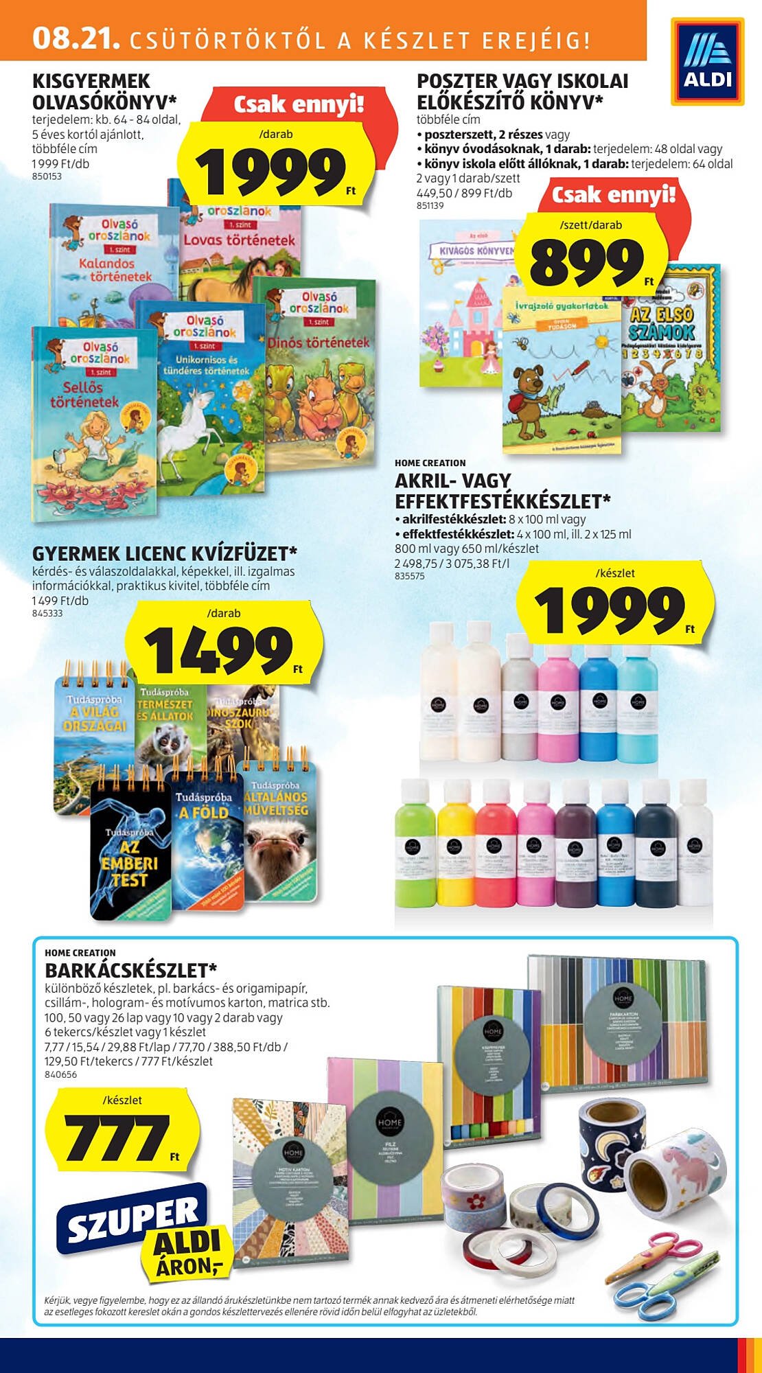 ALDI akciós újság (2025-08-21 - 2025-08-27)