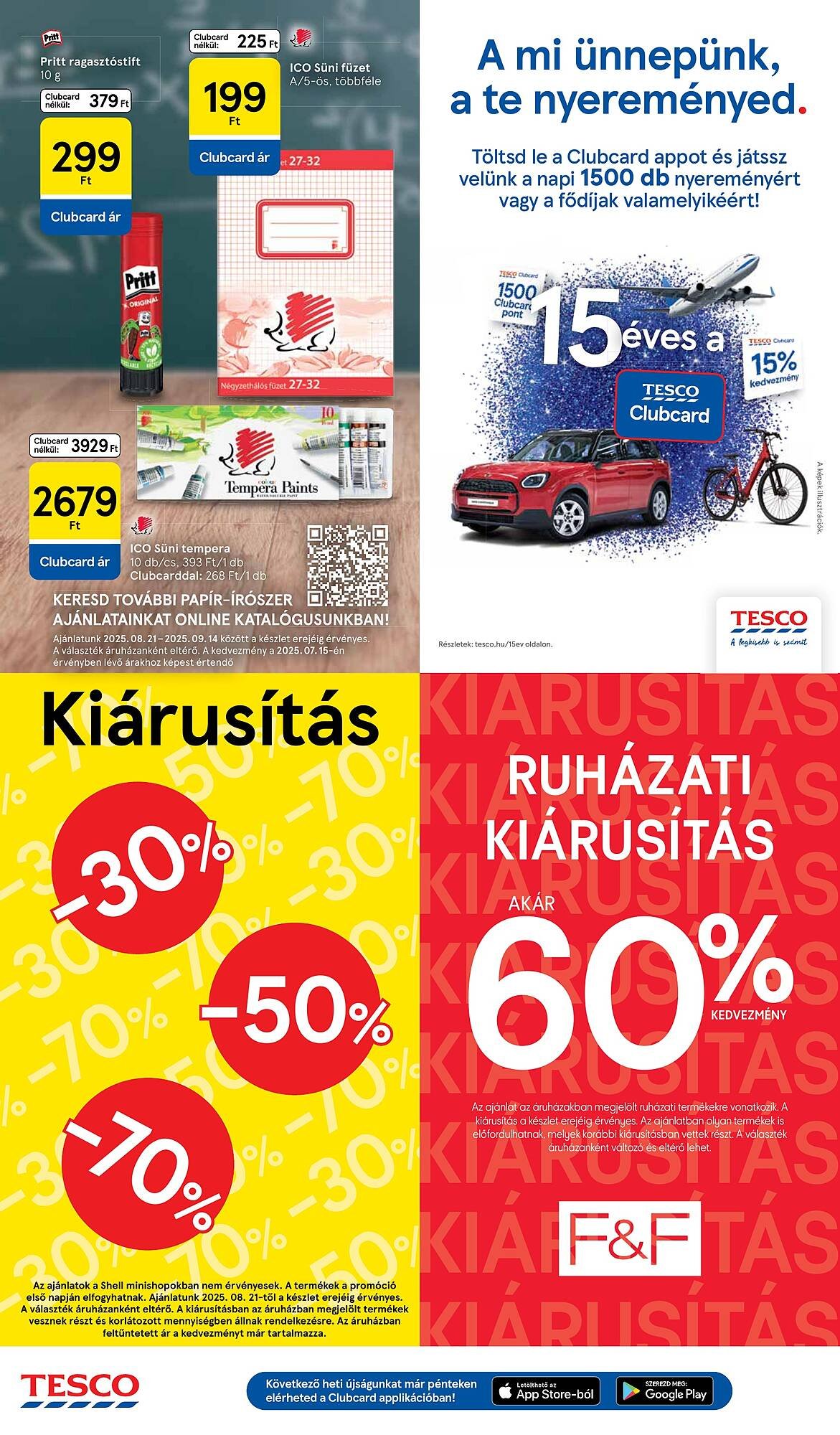 Tesco akciós újság (2025-08-21 - 2025-08-27)