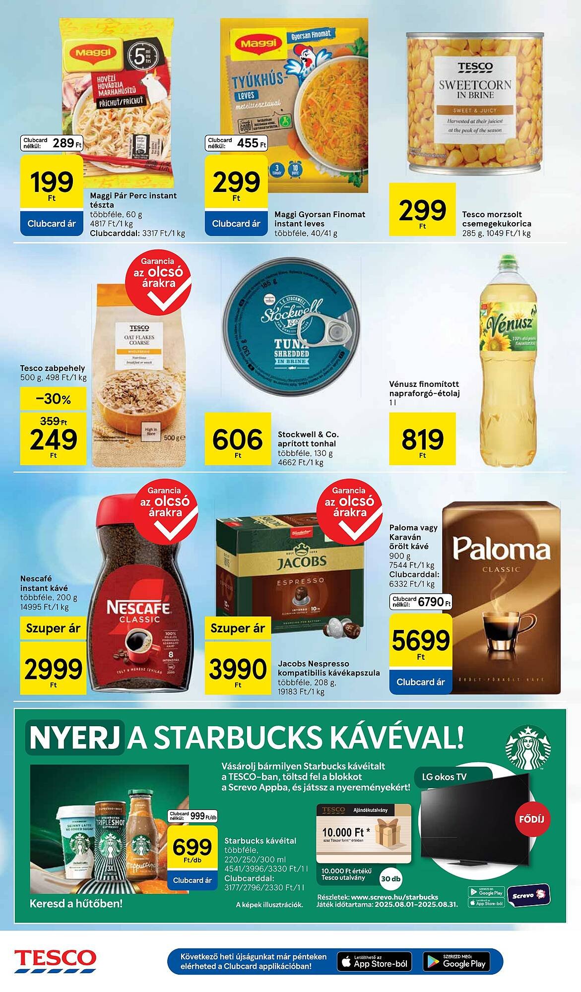 Tesco akciós újság (2025-08-21 - 2025-08-27)