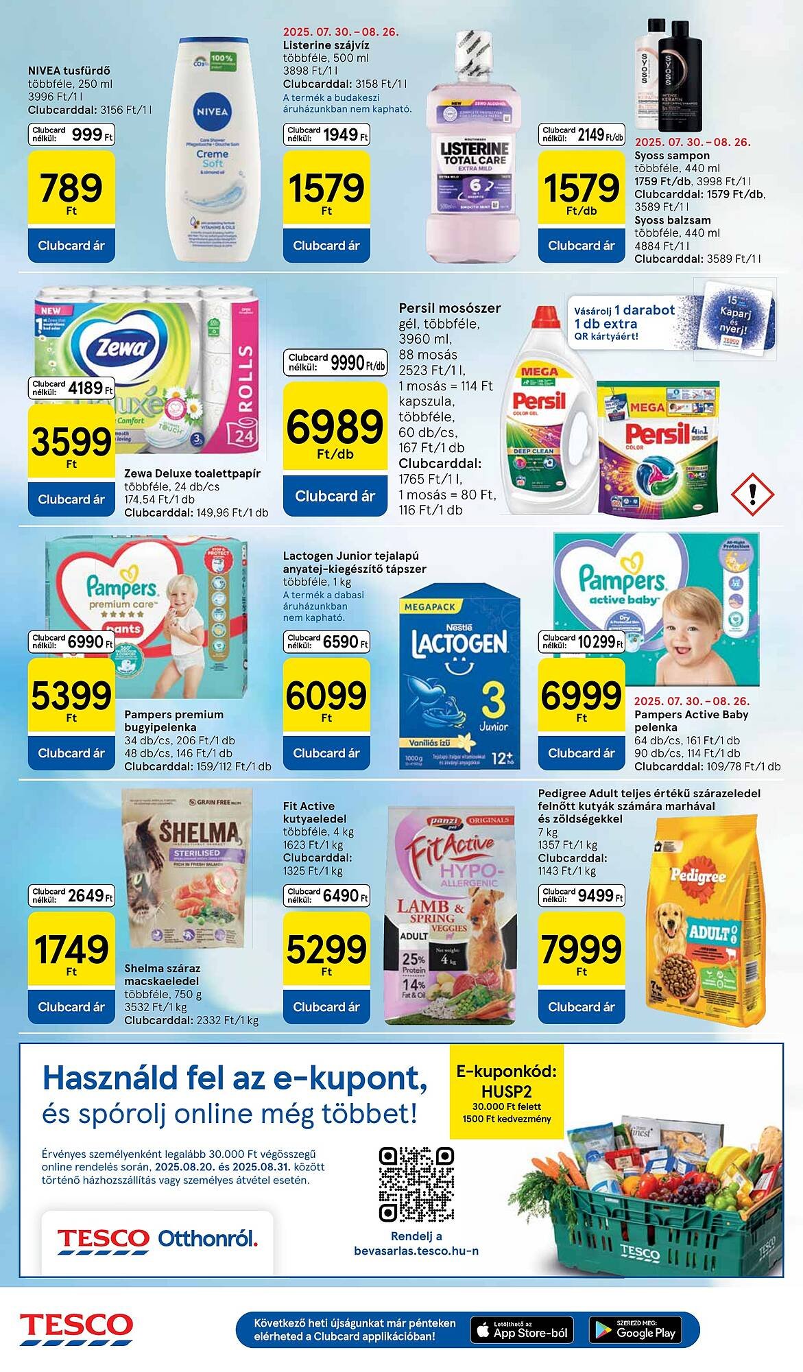 Tesco akciós újság (2025-08-21 - 2025-08-27)