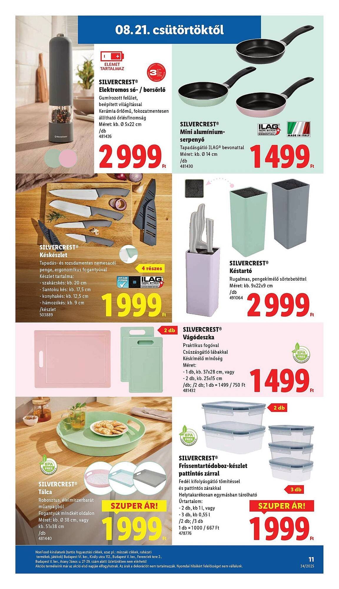 Lidl akciós újság (2025-08-21 - 2025-08-27)