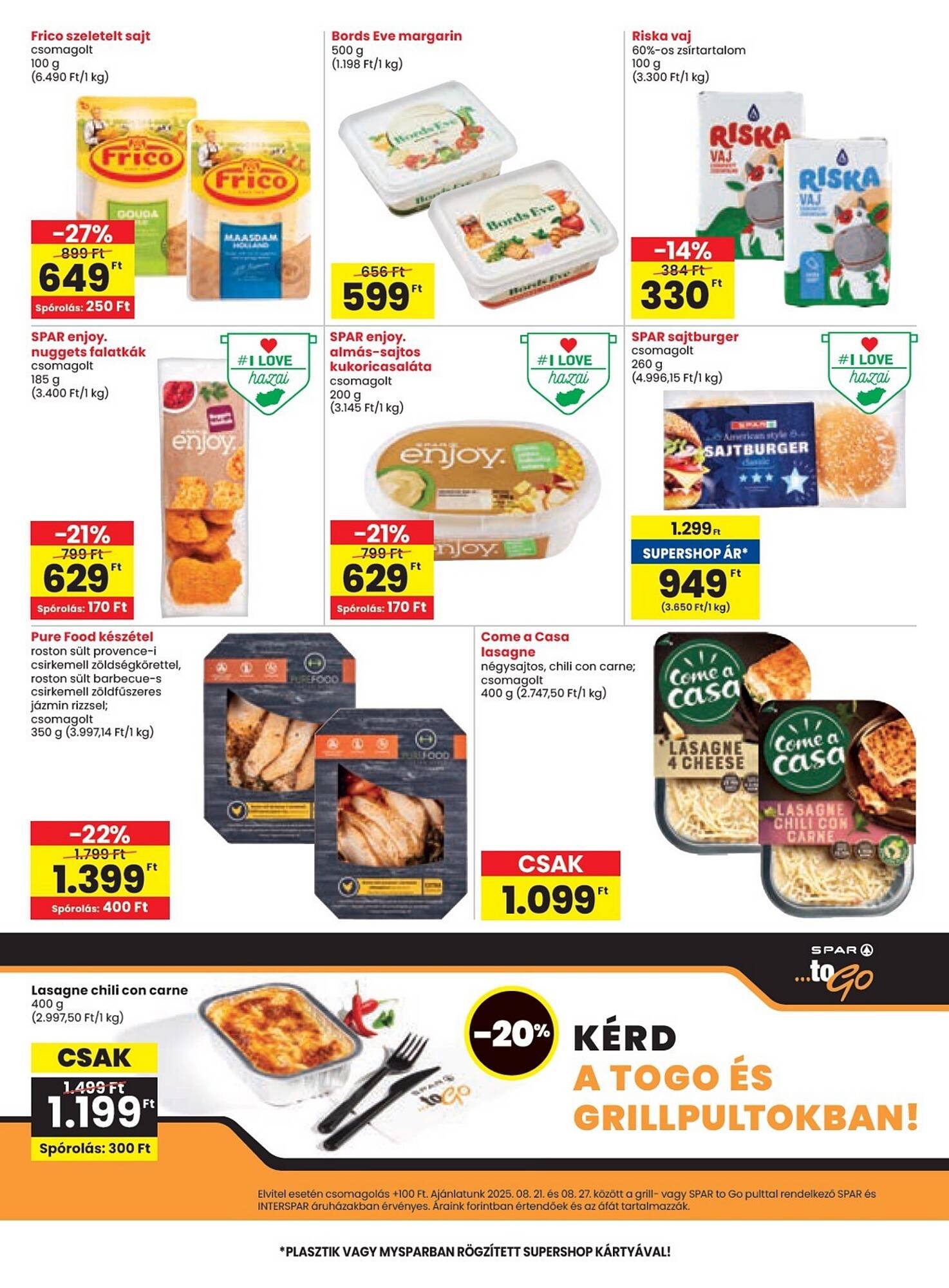 Spar akciós újság (2025-08-21 - 2025-08-27)